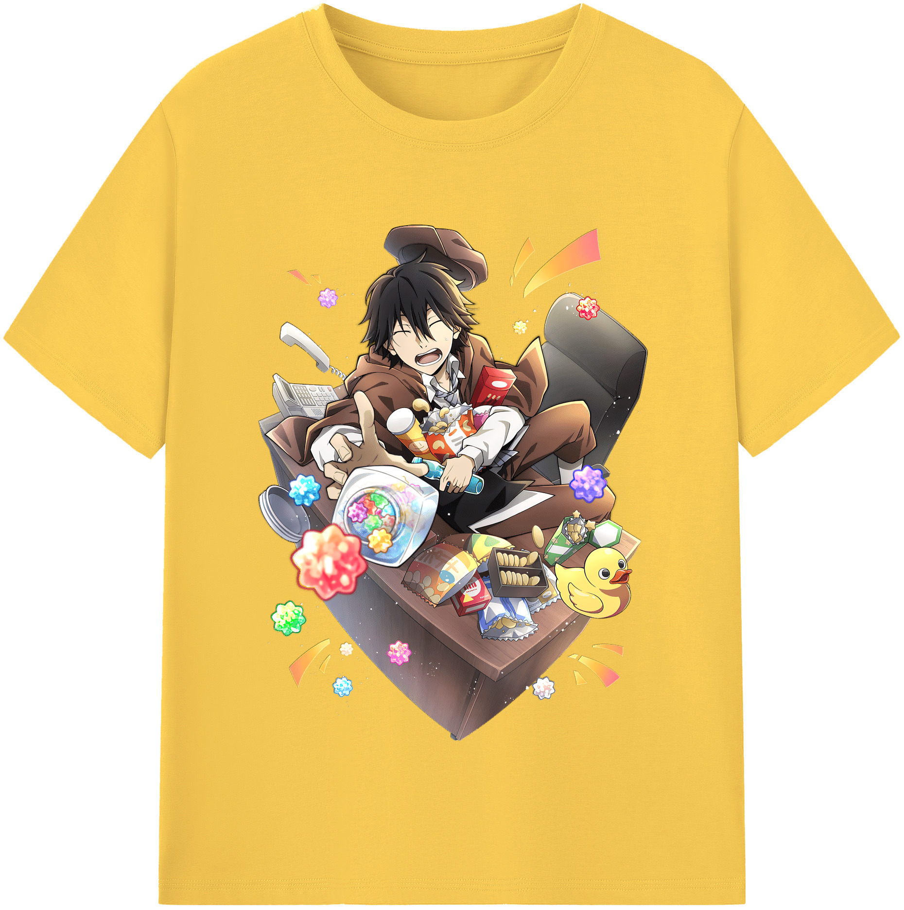 （画像用） 文豪ストレイドッグス Bungo Stray Dogs 綿100％半袖Tシャツ（フロントプリント）