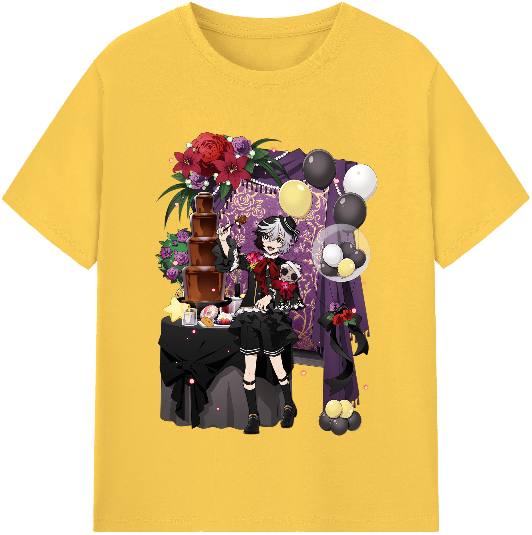 （画像用） 文豪ストレイドッグス Bungo Stray Dogs 綿100％半袖Tシャツ（フロントプリント）