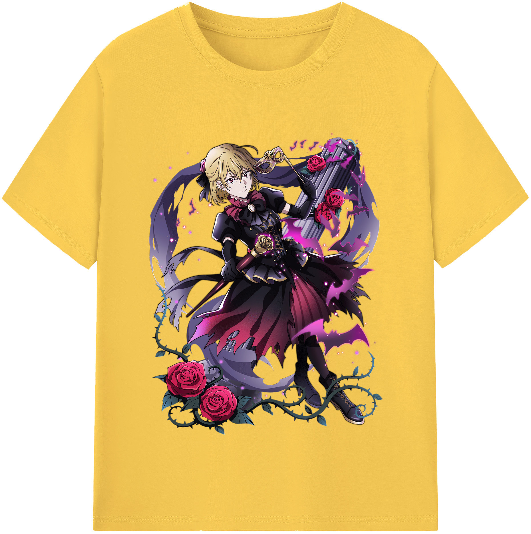 （画像用） 文豪ストレイドッグス Bungo Stray Dogs 綿100％半袖Tシャツ（フロントプリント）