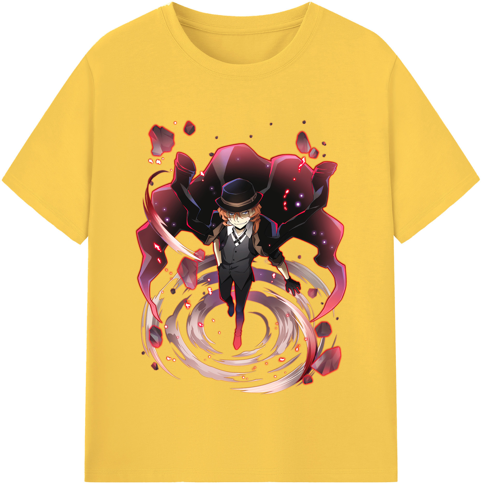 （画像用） 文豪ストレイドッグス Bungo Stray Dogs 綿100％半袖Tシャツ（フロントプリント）