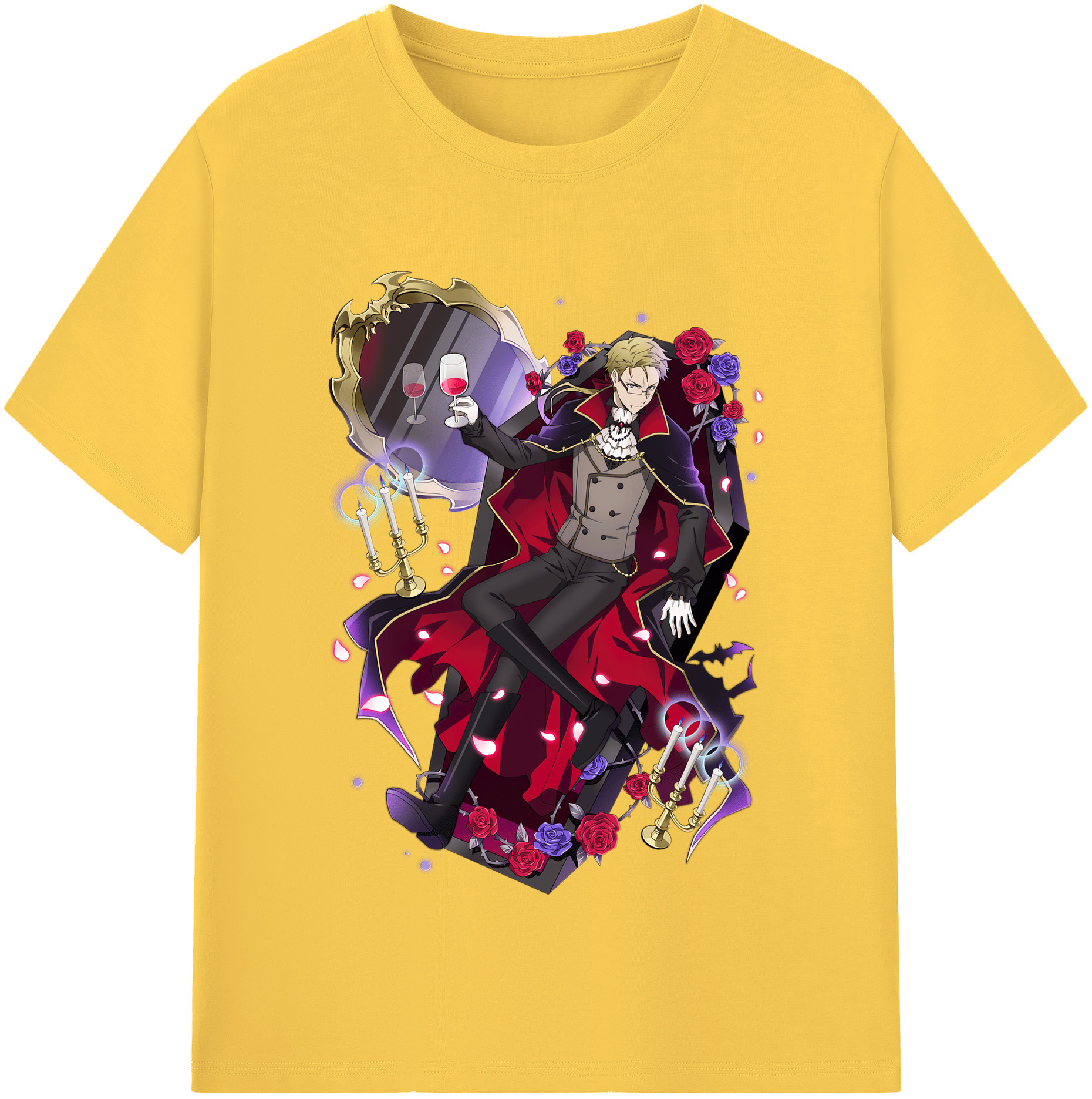 （画像用） 文豪ストレイドッグス Bungo Stray Dogs 綿100％半袖Tシャツ（フロントプリント）