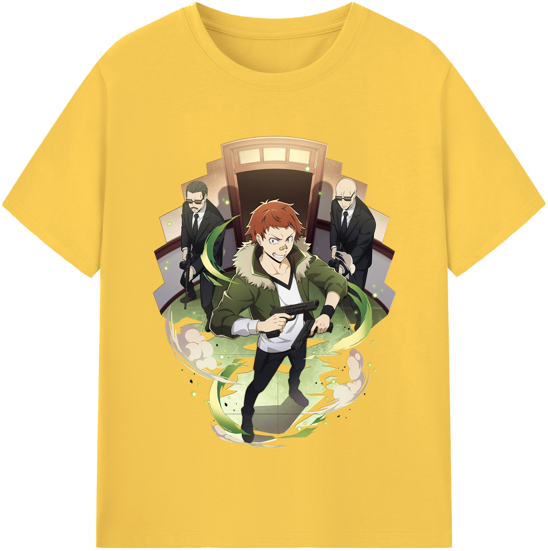 （画像用） 文豪ストレイドッグス Bungo Stray Dogs 綿100％半袖Tシャツ（フロントプリント）