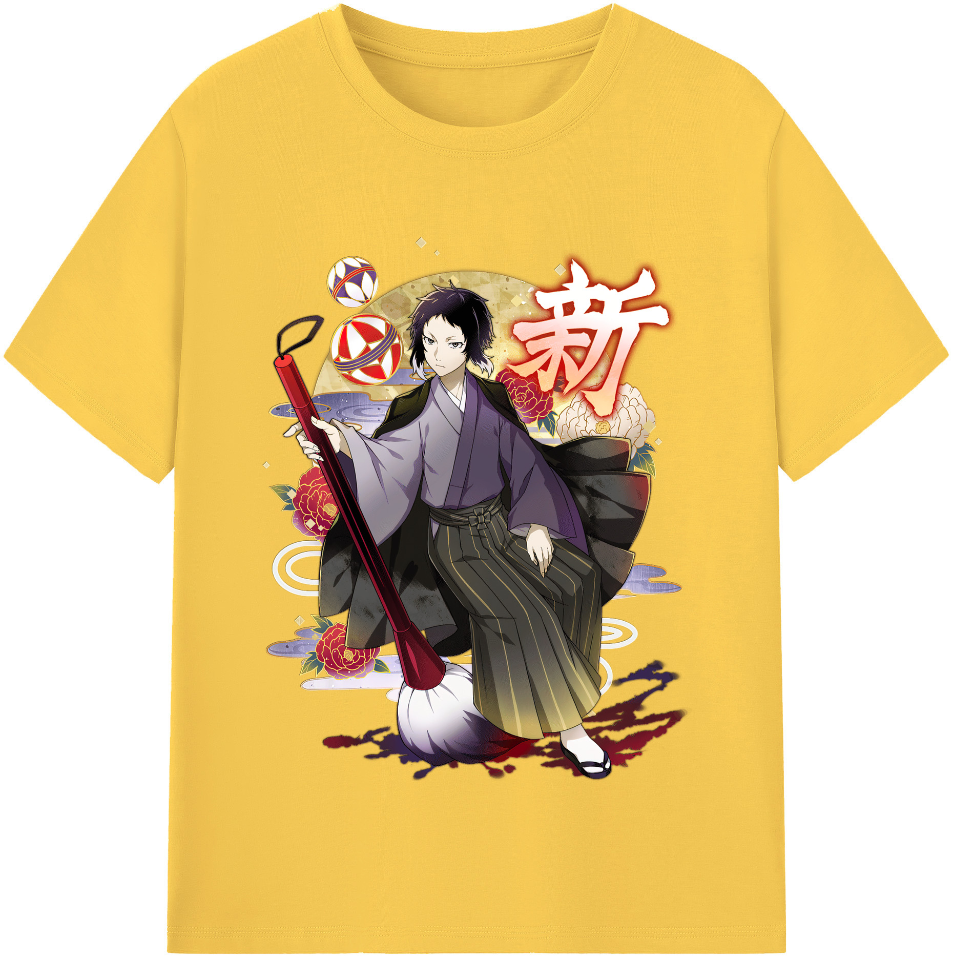 （画像用） 文豪ストレイドッグス Bungo Stray Dogs 綿100％半袖Tシャツ（フロントプリント）