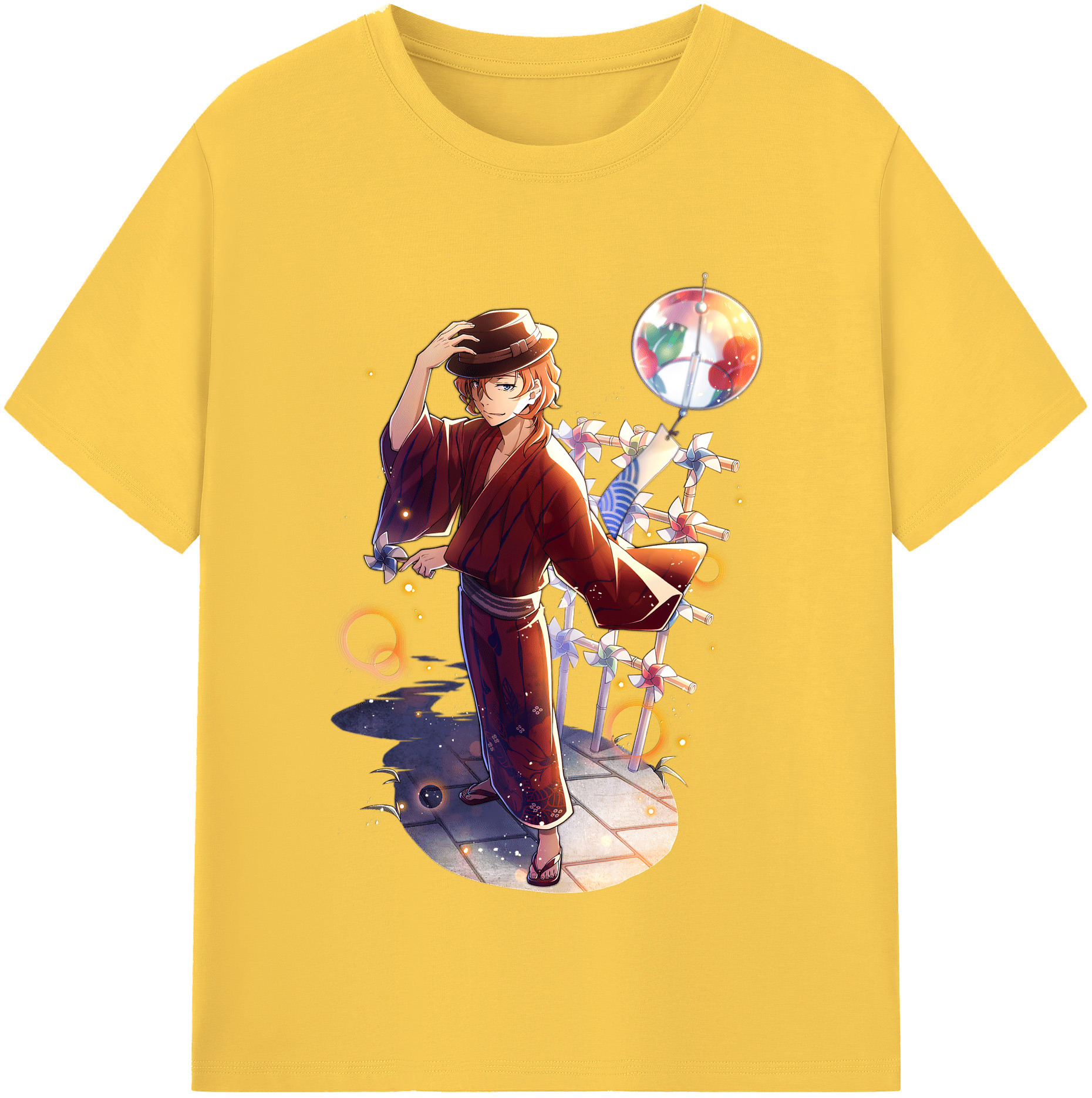 （画像用） 文豪ストレイドッグス Bungo Stray Dogs 綿100％半袖Tシャツ（フロントプリント）