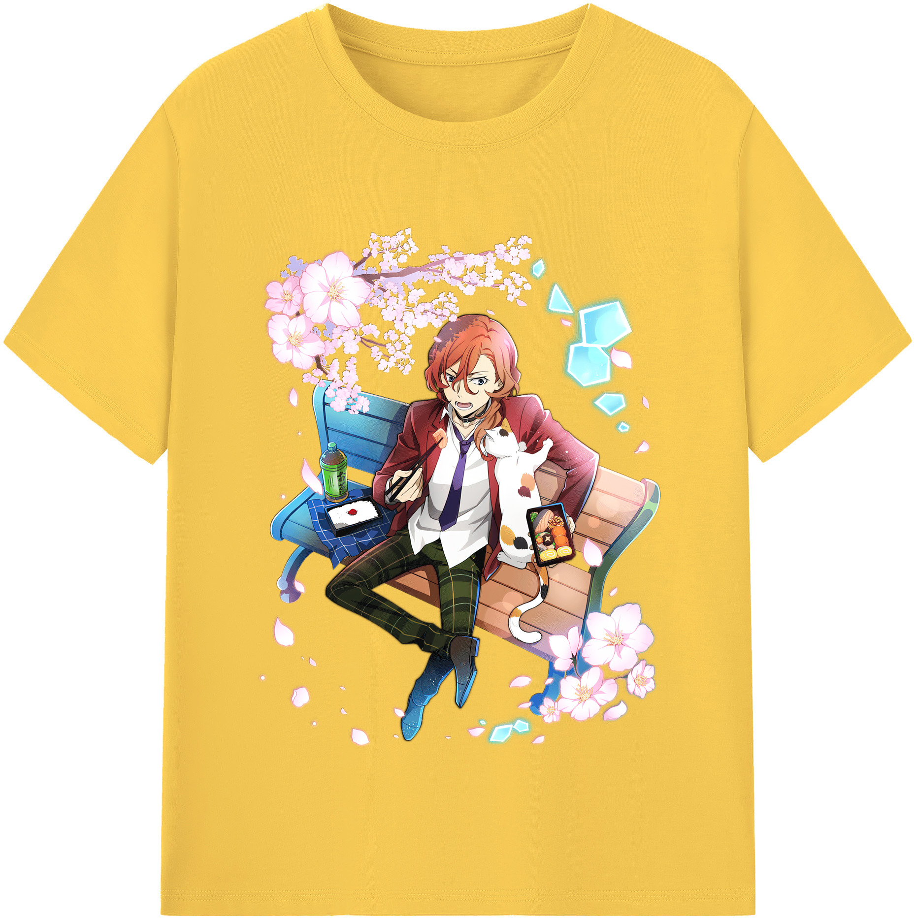 （画像用） 文豪ストレイドッグス Bungo Stray Dogs 綿100％半袖Tシャツ（フロントプリント）