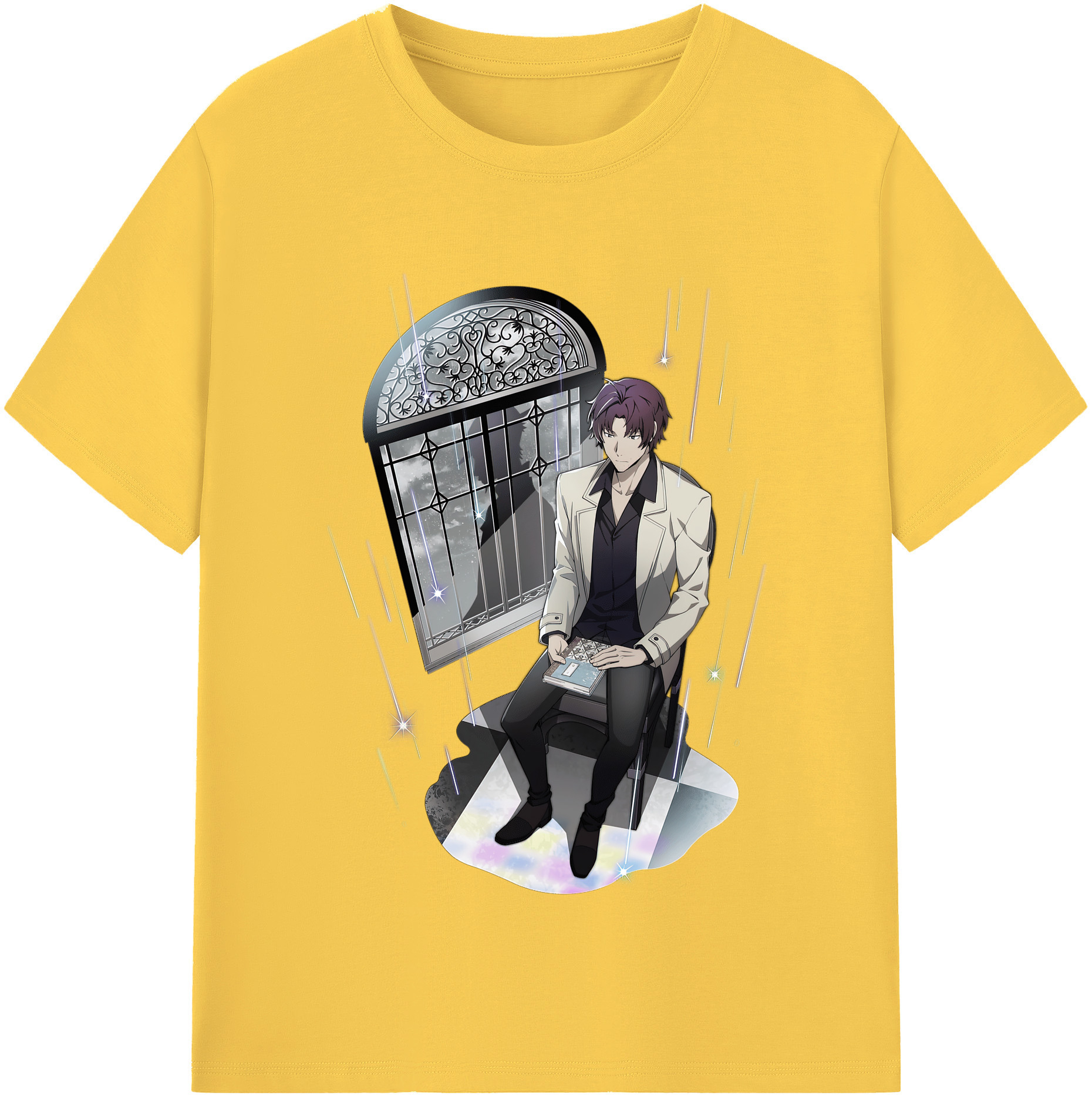 （画像用） 文豪ストレイドッグス Bungo Stray Dogs 綿100％半袖Tシャツ（フロントプリント）