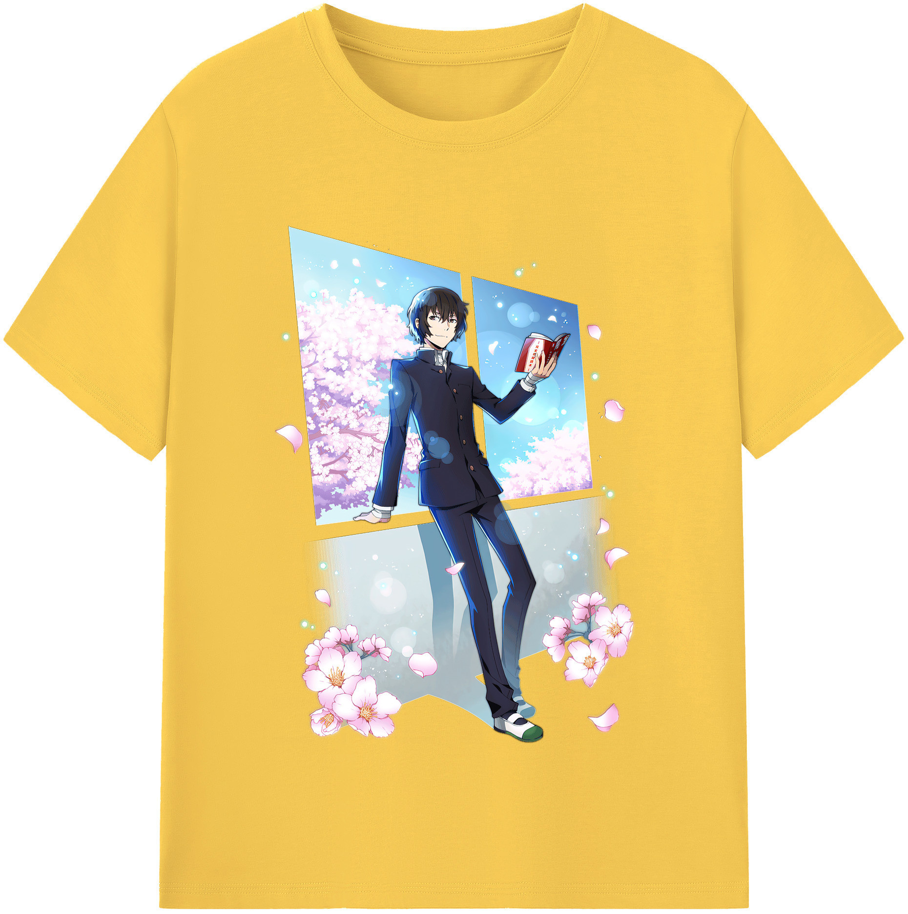 （画像用） 文豪ストレイドッグス Bungo Stray Dogs 綿100％半袖Tシャツ（フロントプリント）