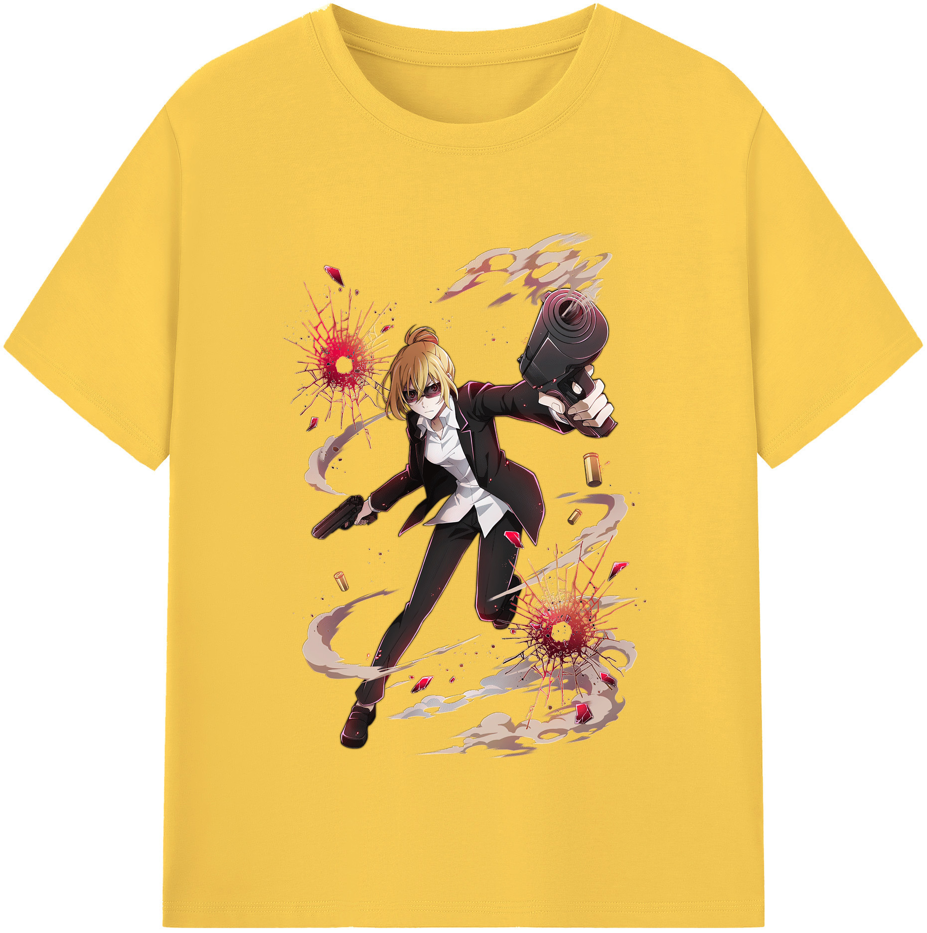 （画像用） 文豪ストレイドッグス Bungo Stray Dogs 綿100％半袖Tシャツ（フロントプリント）