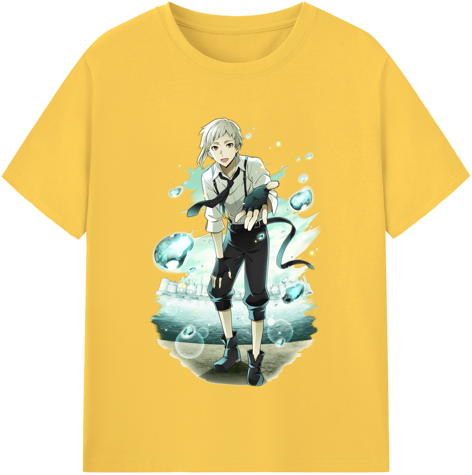 （画像用） 文豪ストレイドッグス Bungo Stray Dogs 綿100％半袖Tシャツ（フロントプリント）