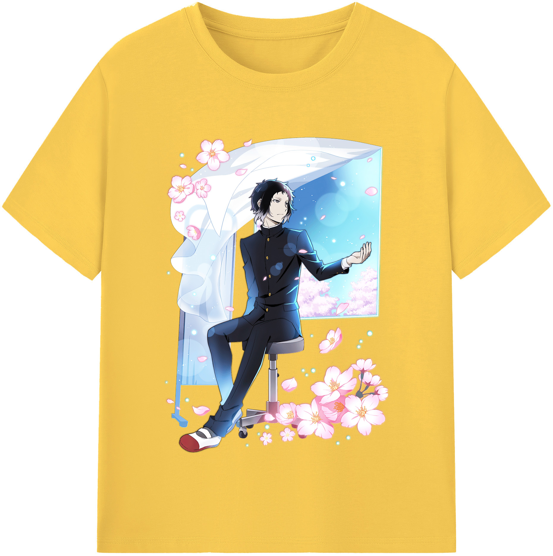 （画像用） 文豪ストレイドッグス Bungo Stray Dogs 綿100％半袖Tシャツ（フロントプリント）