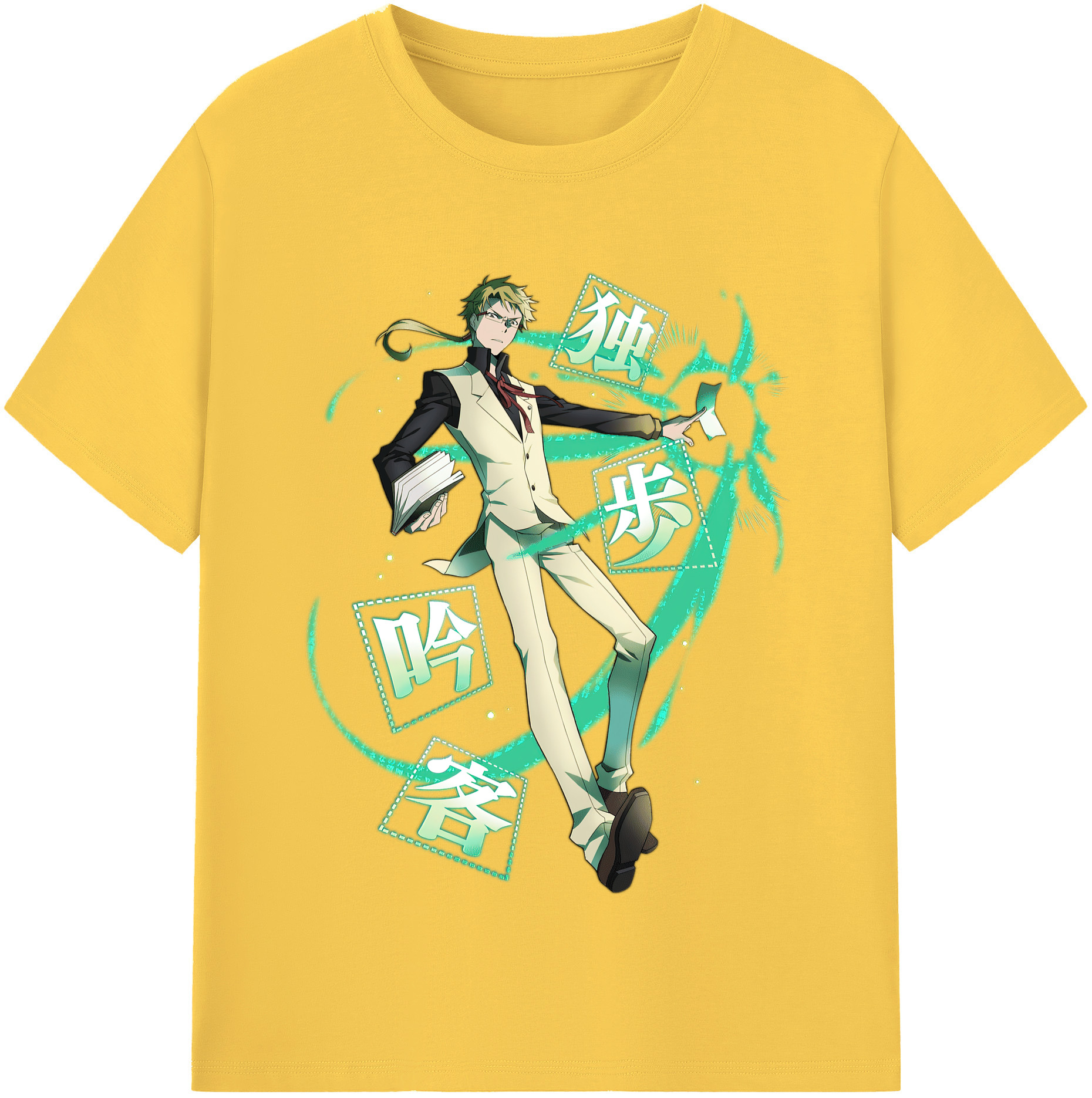 （画像用） 文豪ストレイドッグス Bungo Stray Dogs 綿100％半袖Tシャツ（フロントプリント）