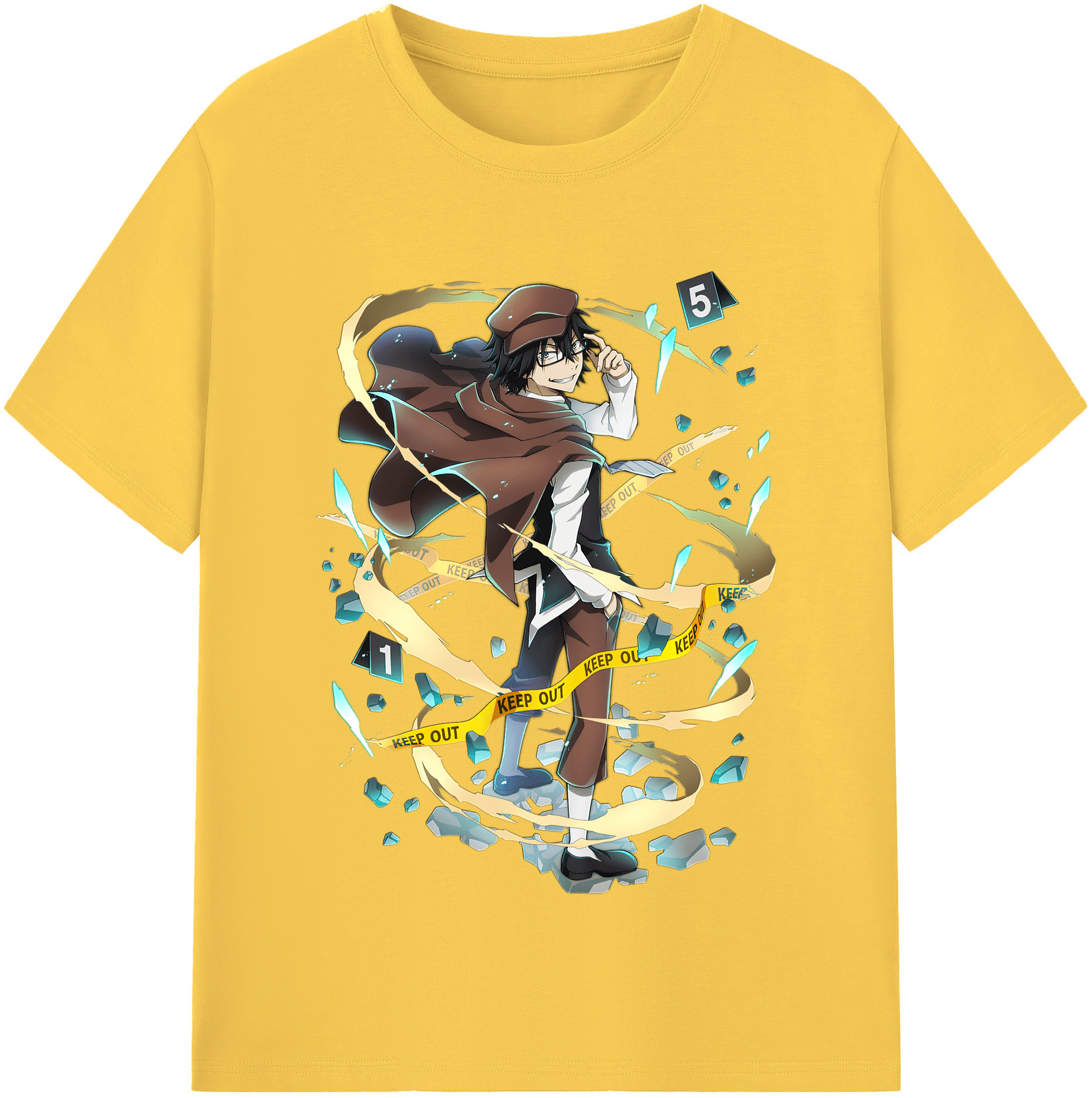 （画像用） 文豪ストレイドッグス Bungo Stray Dogs 綿100％半袖Tシャツ（フロントプリント）