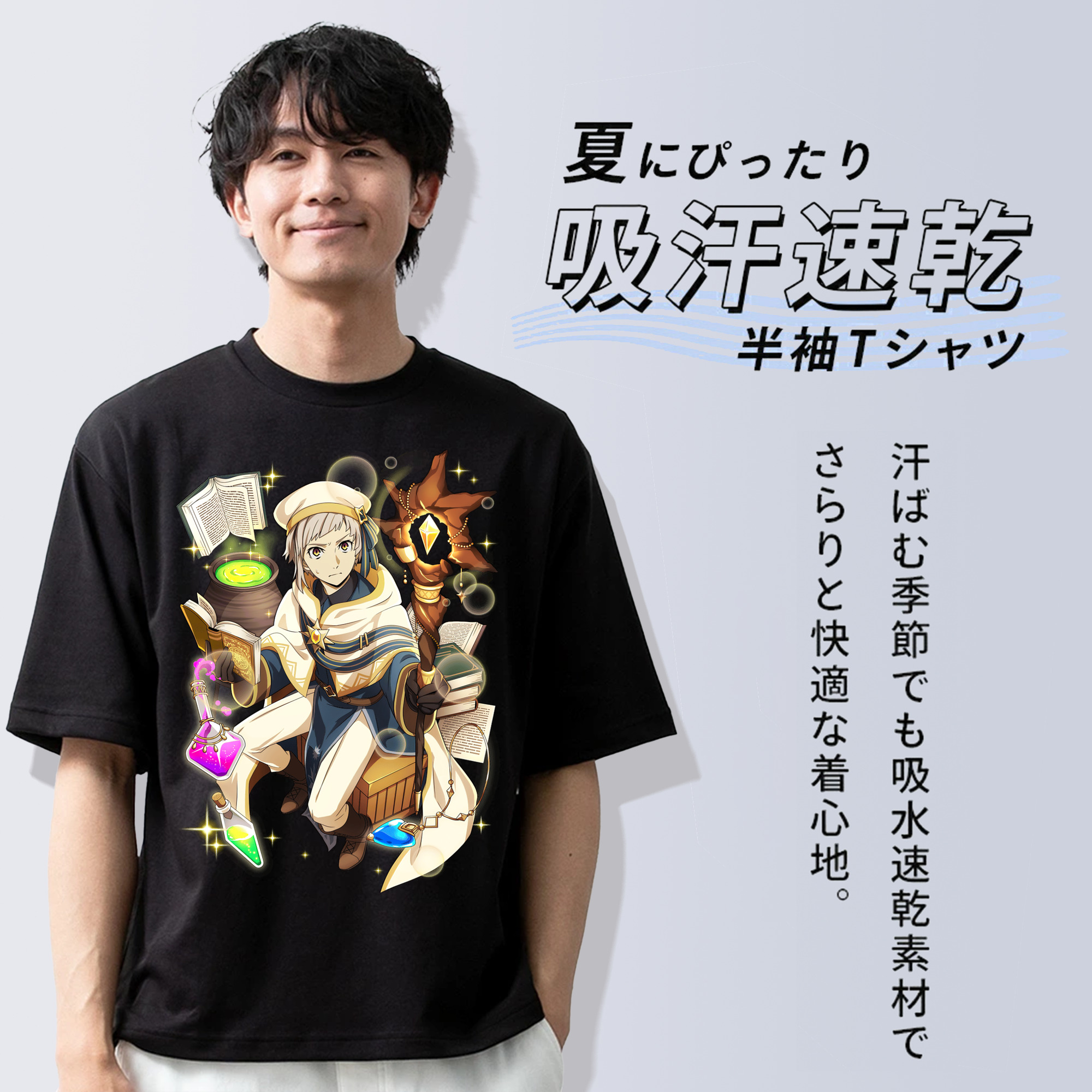 文豪ストレイドッグス Bungo Stray Dogs 綿100％半袖Tシャツ（フロントプリント）