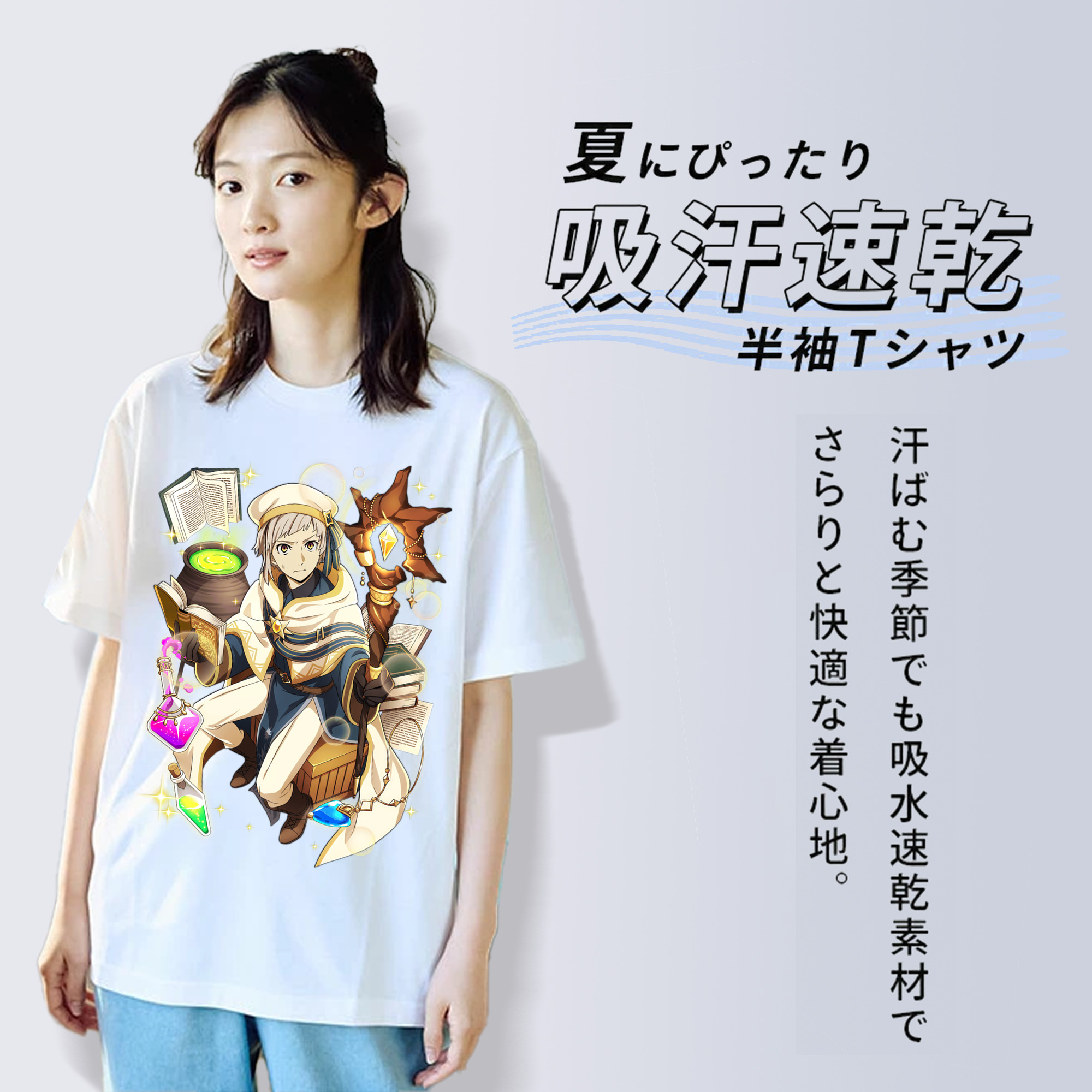文豪ストレイドッグス Bungo Stray Dogs 綿100％半袖Tシャツ（フロントプリント）
