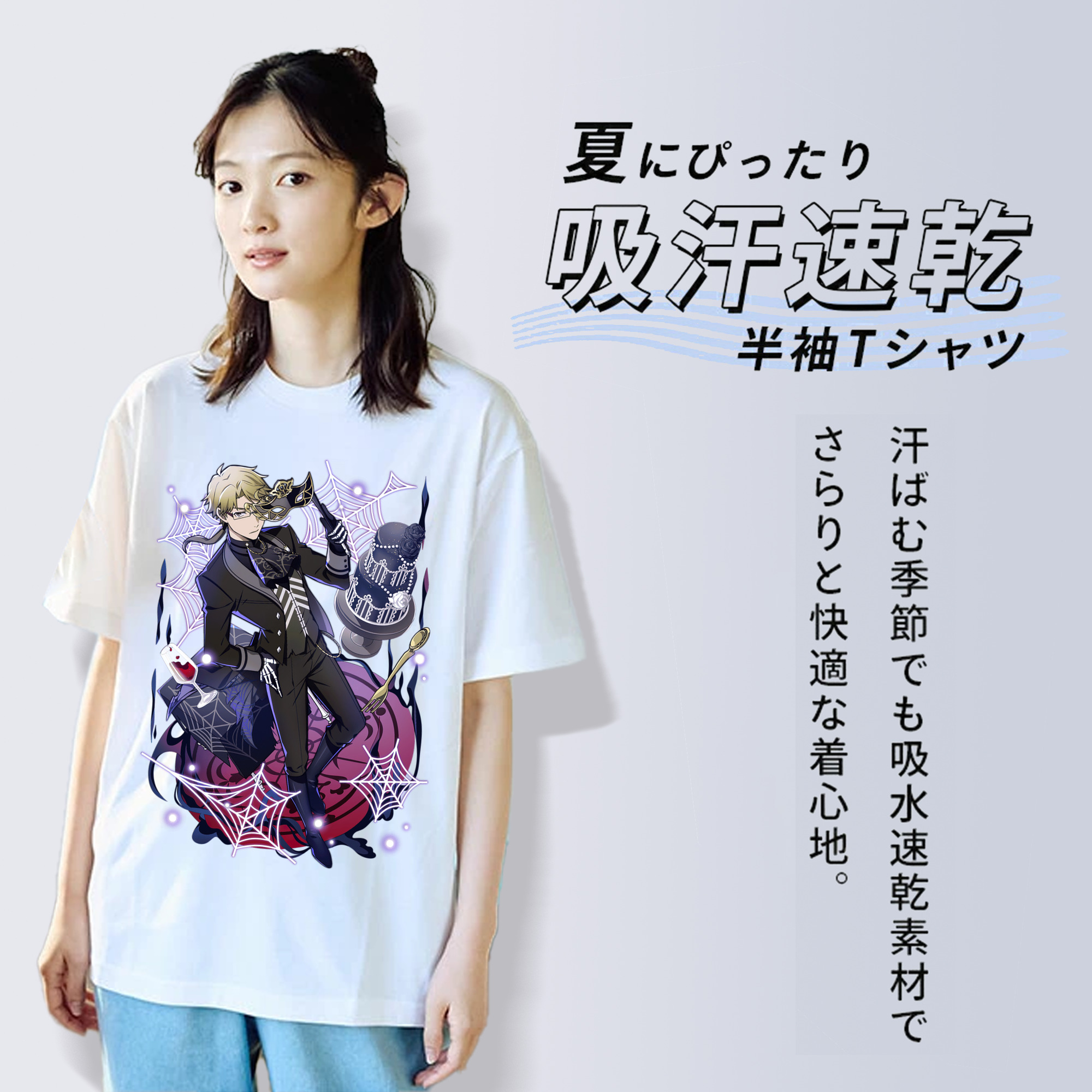 文豪ストレイドッグス Bungo Stray Dogs 綿100％半袖Tシャツ（フロントプリント）