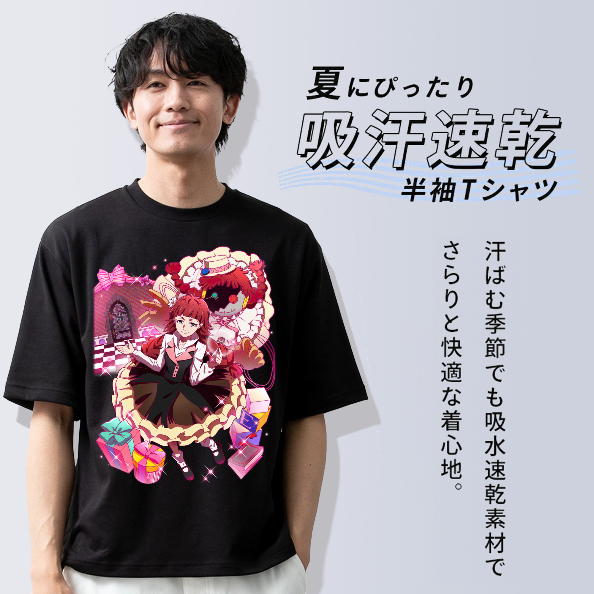 文豪ストレイドッグス Bungo Stray Dogs 綿100％半袖Tシャツ（フロントプリント）