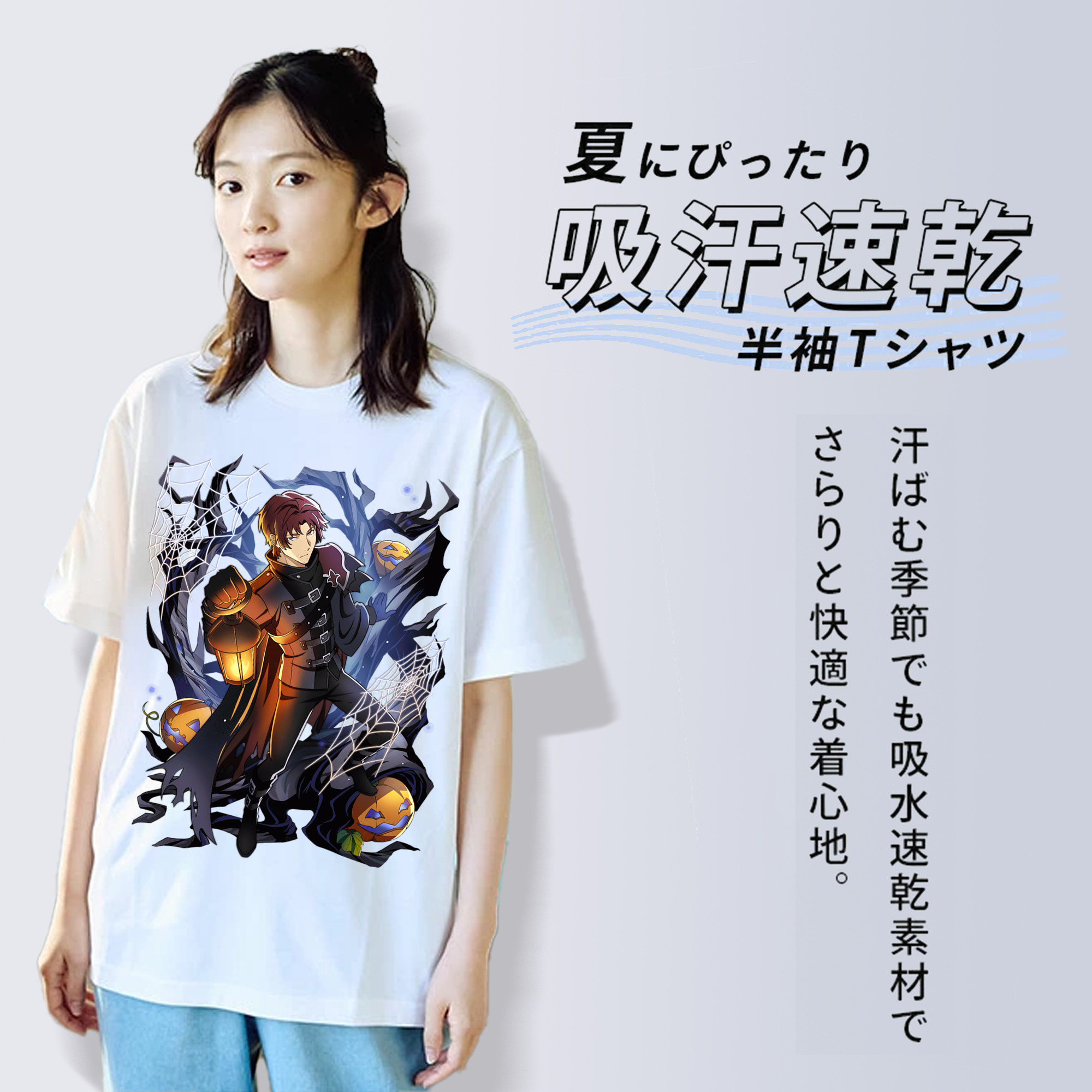 文豪ストレイドッグス Bungo Stray Dogs 綿100％半袖Tシャツ（フロントプリント）