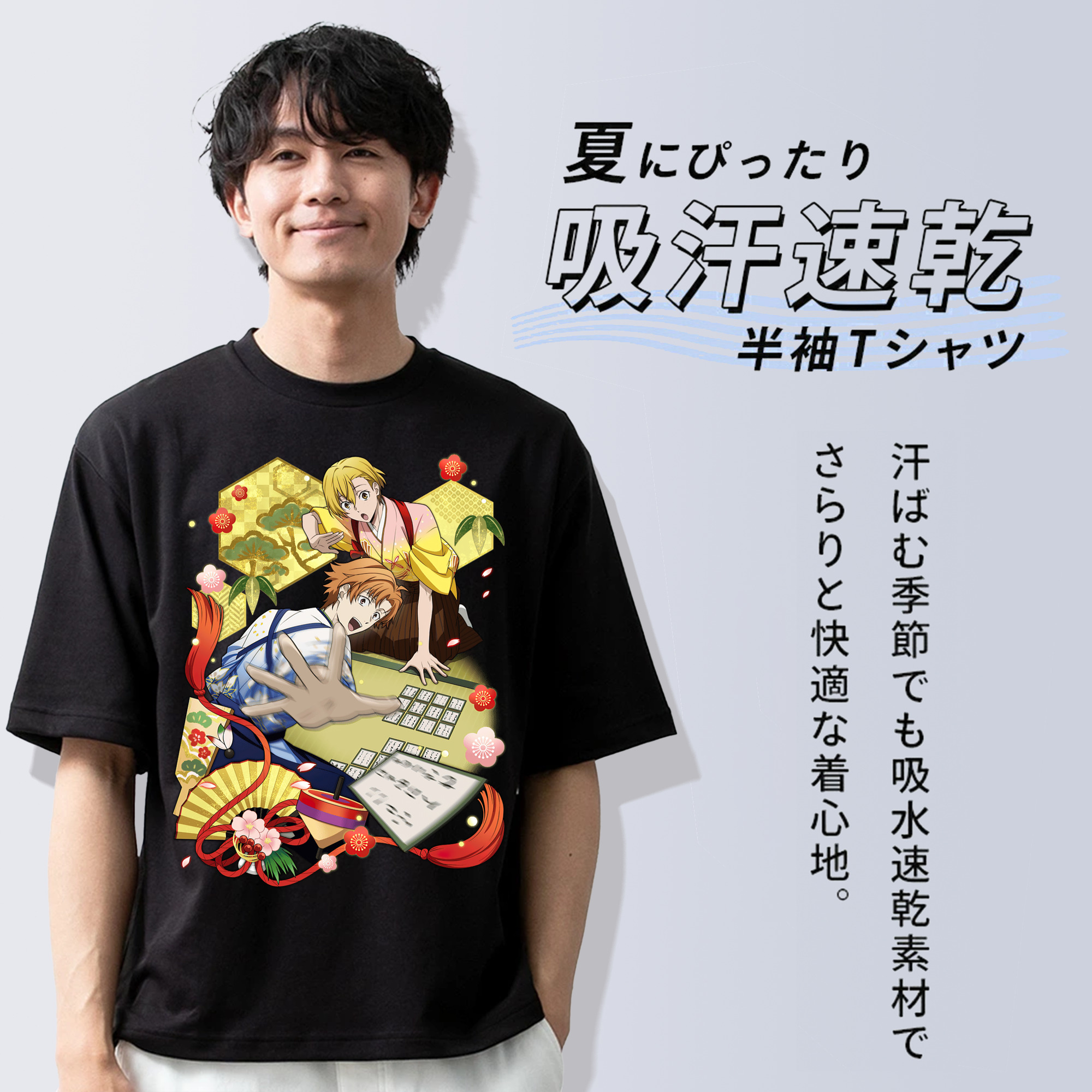 文豪ストレイドッグス Bungo Stray Dogs 綿100％半袖Tシャツ（フロントプリント）
