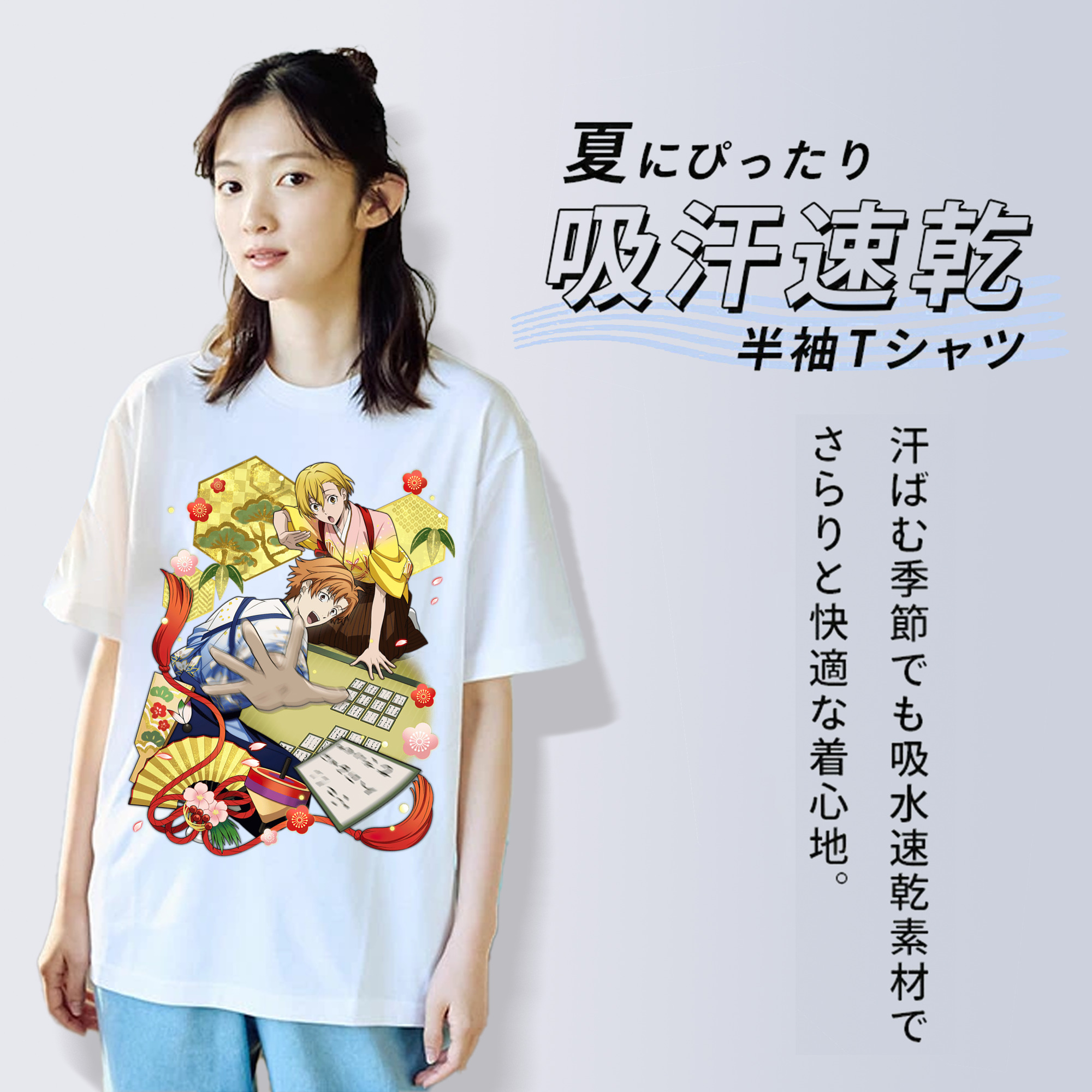 文豪ストレイドッグス Bungo Stray Dogs 綿100％半袖Tシャツ（フロントプリント）