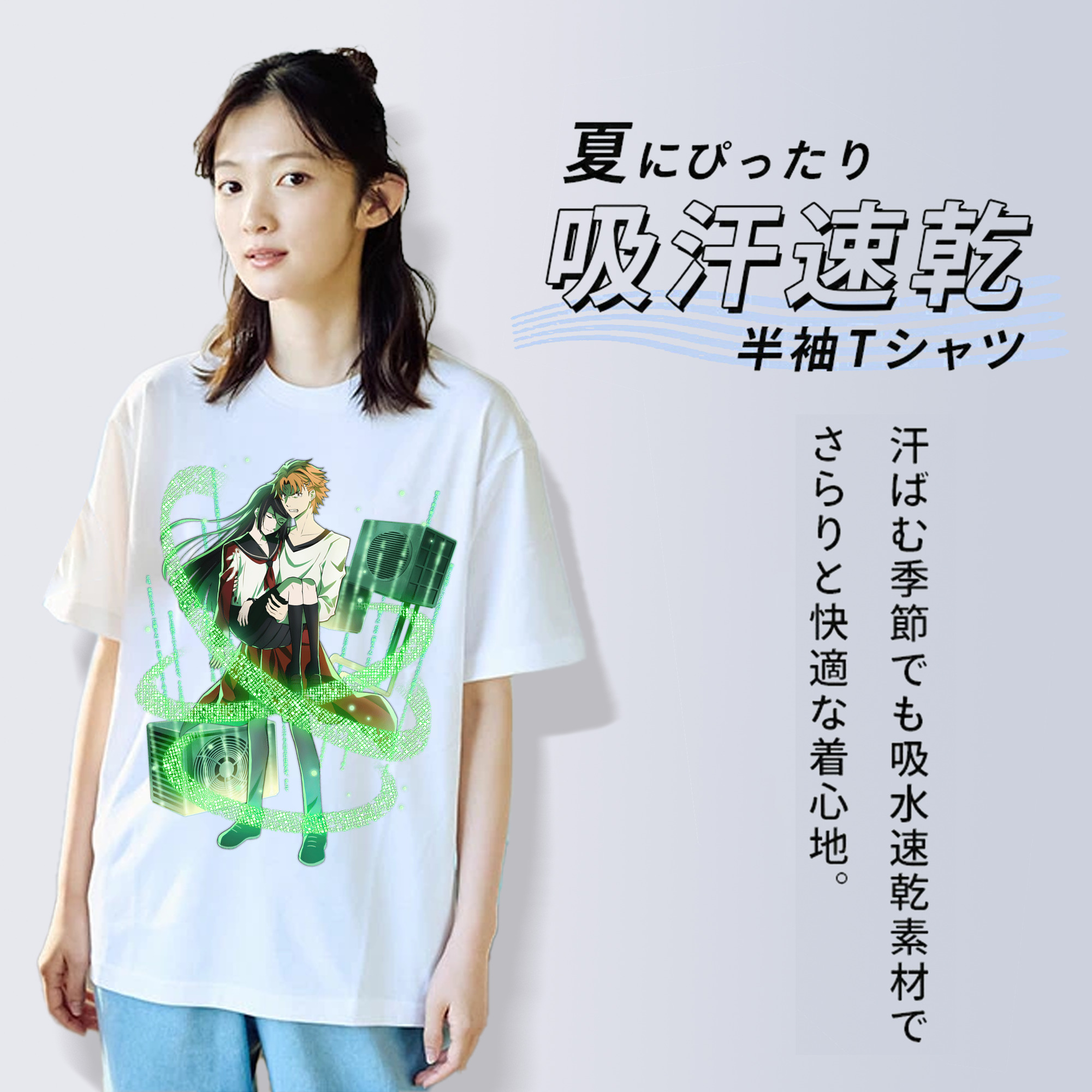 文豪ストレイドッグス Bungo Stray Dogs 綿100％半袖Tシャツ（フロントプリント）