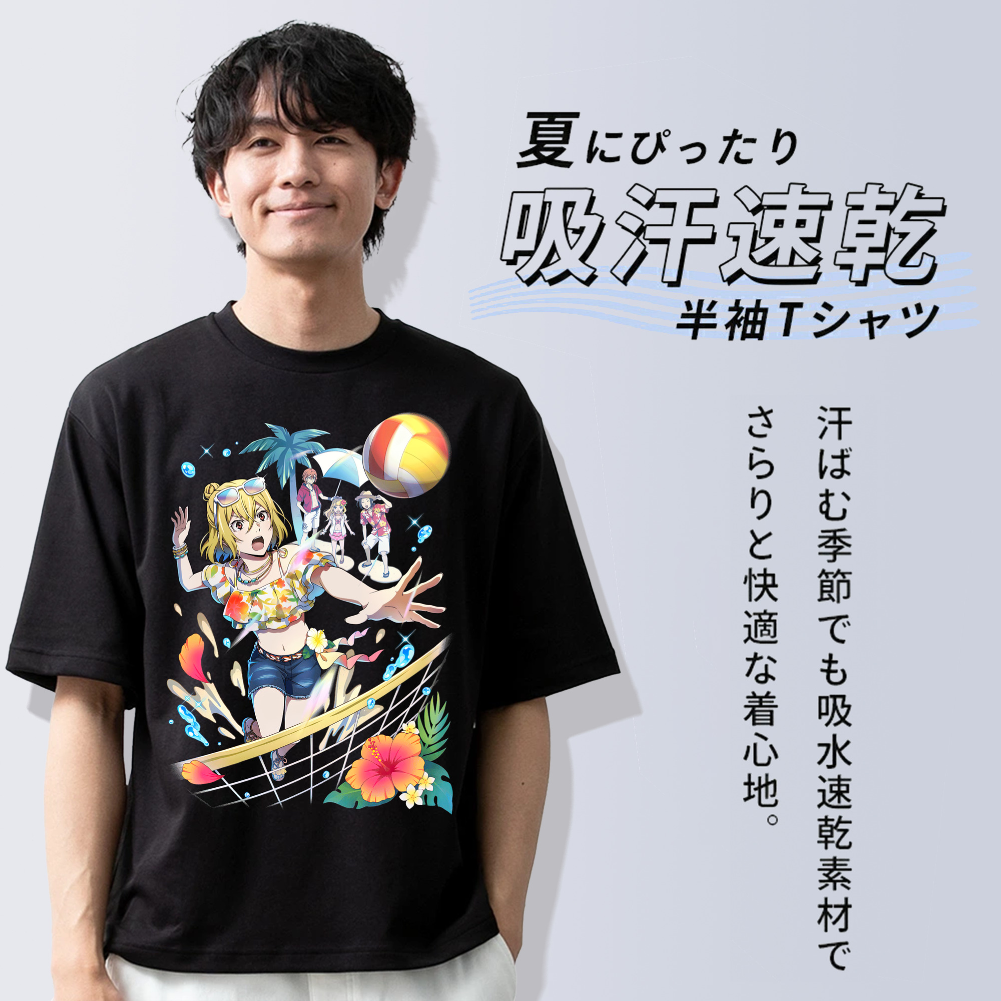 文豪ストレイドッグス Bungo Stray Dogs 綿100％半袖Tシャツ（フロントプリント）
