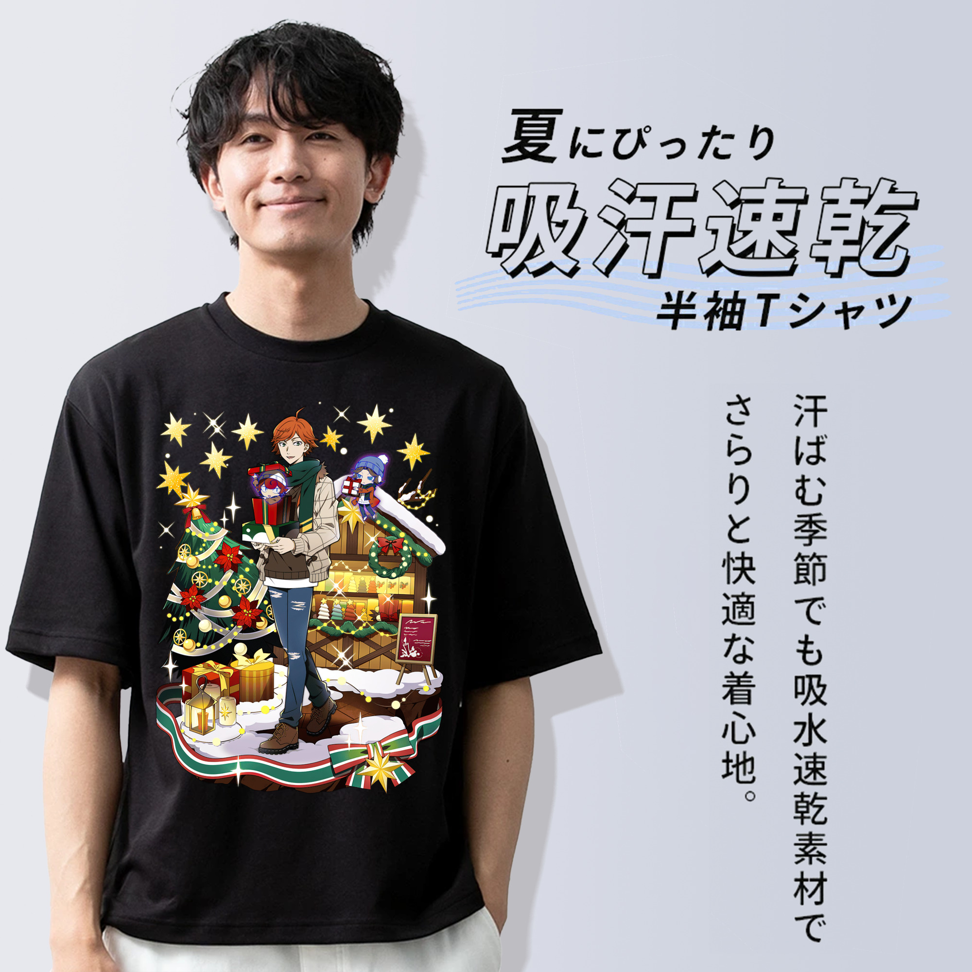 文豪ストレイドッグス Bungo Stray Dogs 綿100％半袖Tシャツ（フロントプリント）