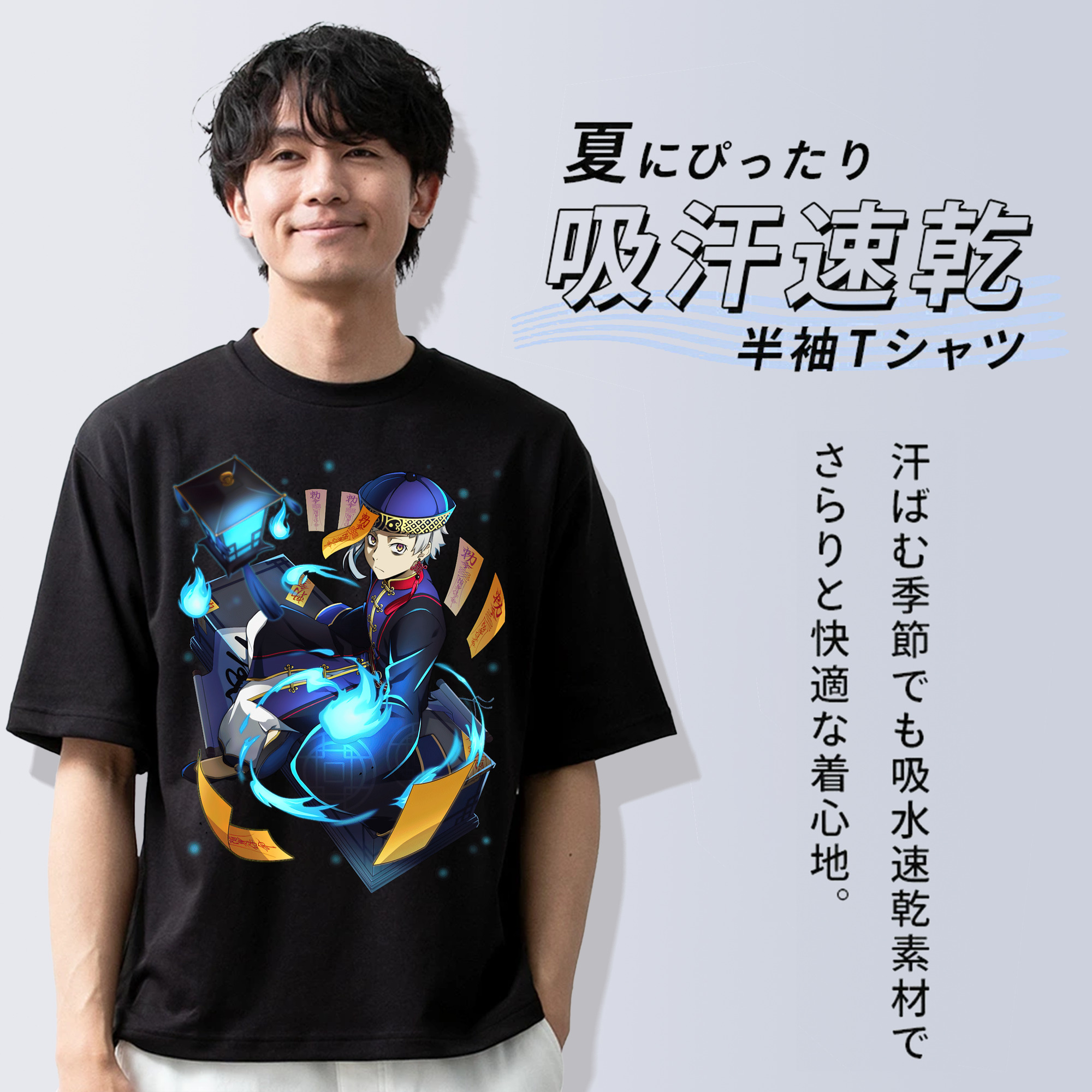 文豪ストレイドッグス Bungo Stray Dogs 綿100％半袖Tシャツ（フロントプリント）