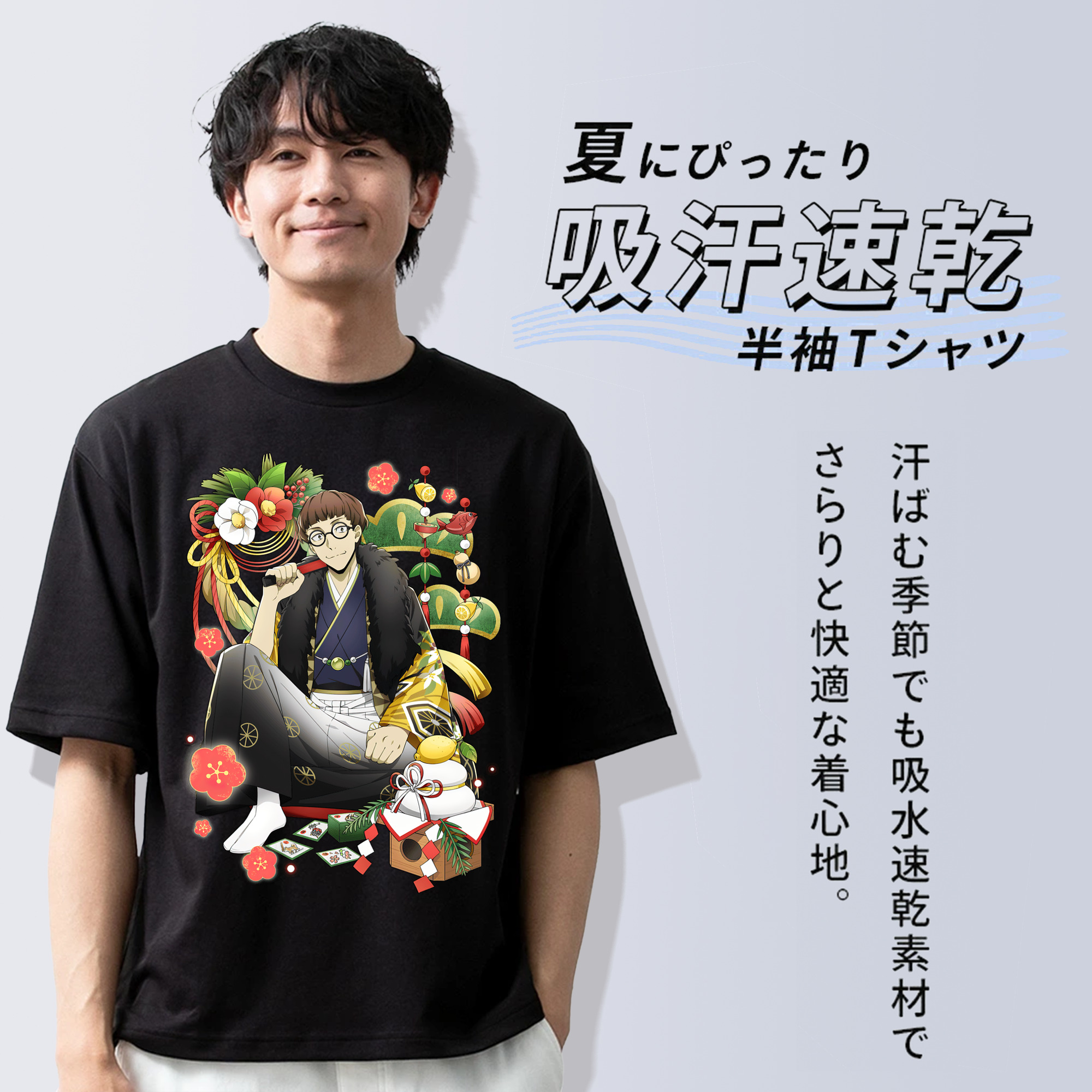 文豪ストレイドッグス Bungo Stray Dogs 綿100％半袖Tシャツ（フロントプリント）