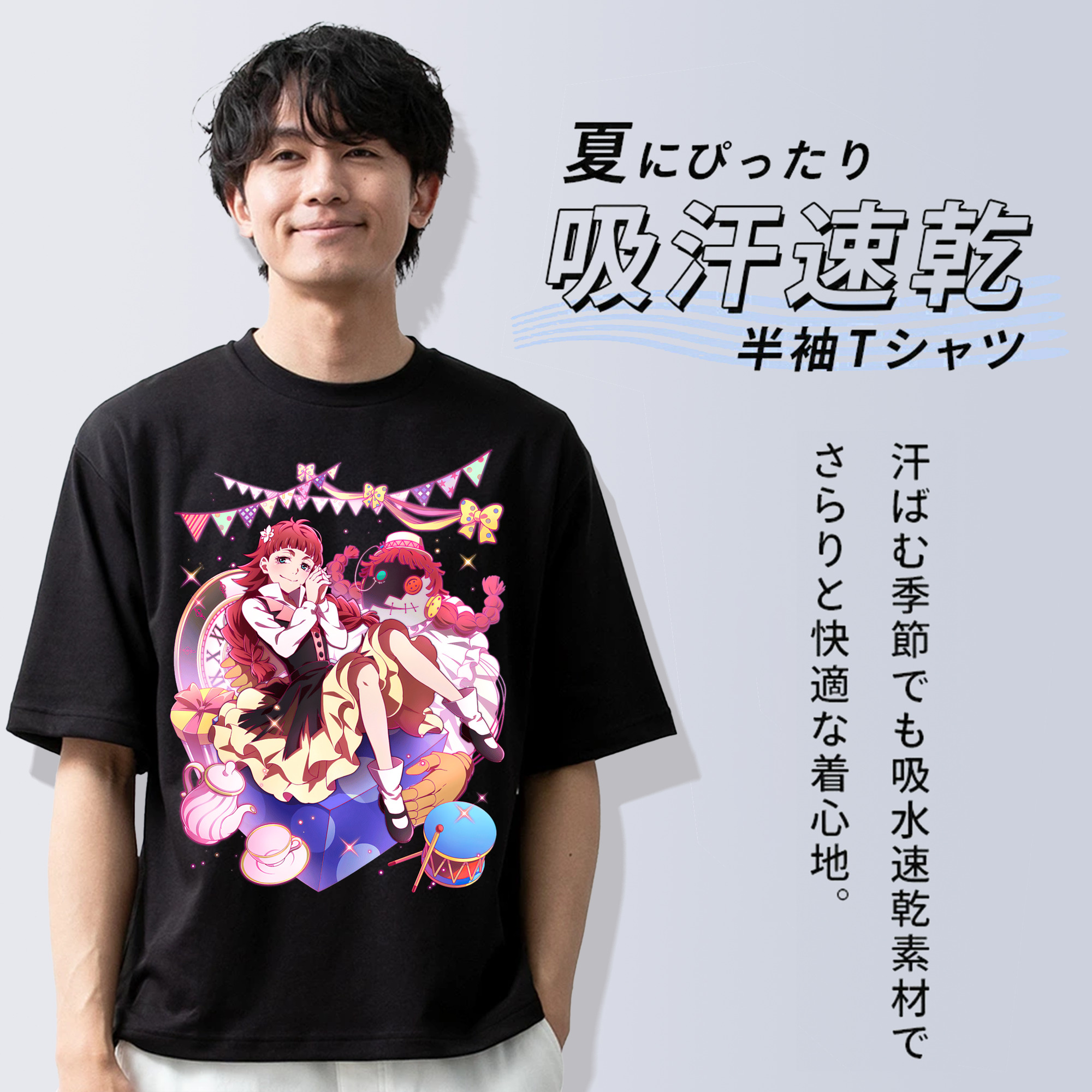 文豪ストレイドッグス Bungo Stray Dogs 綿100％半袖Tシャツ（フロントプリント）