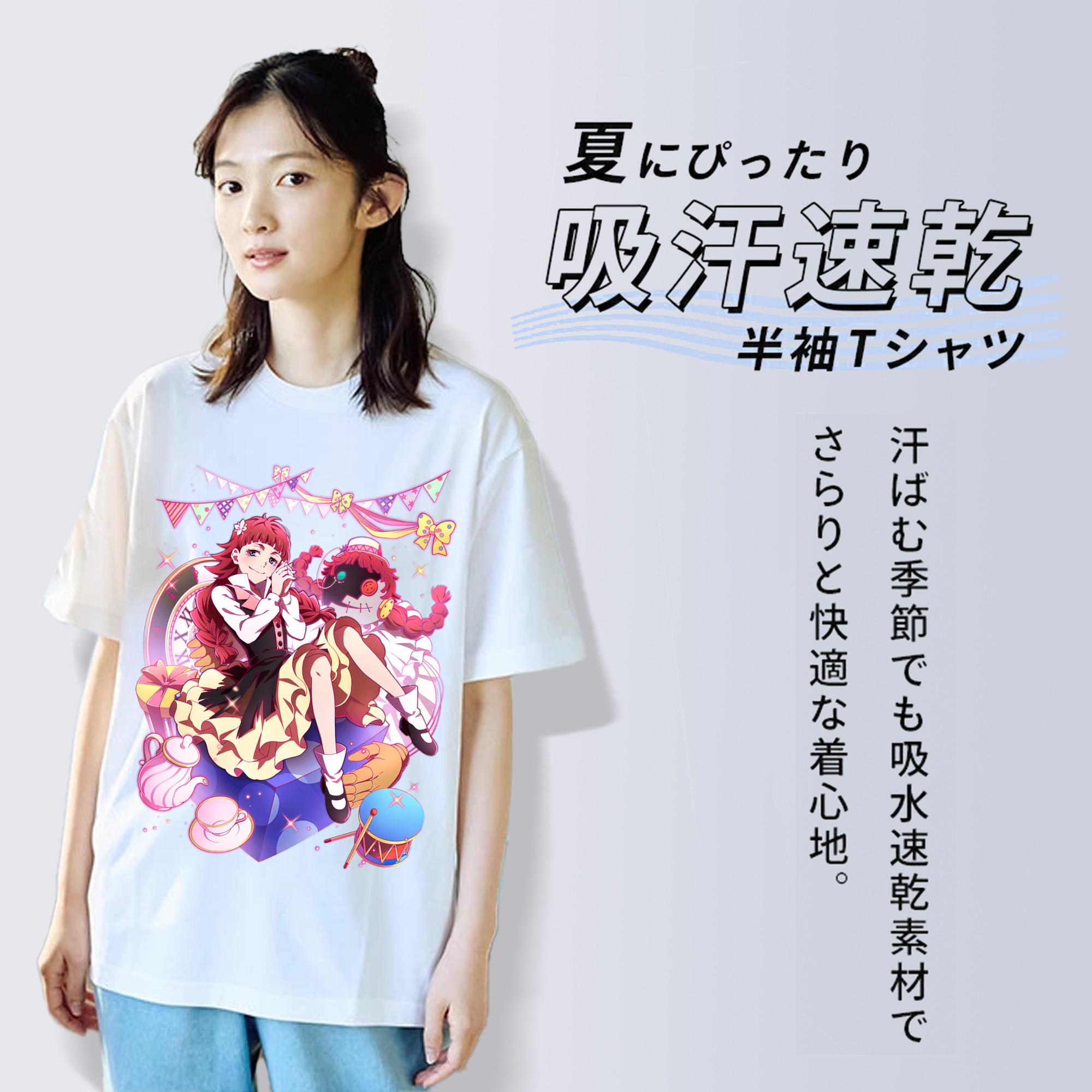 文豪ストレイドッグス Bungo Stray Dogs 綿100％半袖Tシャツ（フロントプリント）