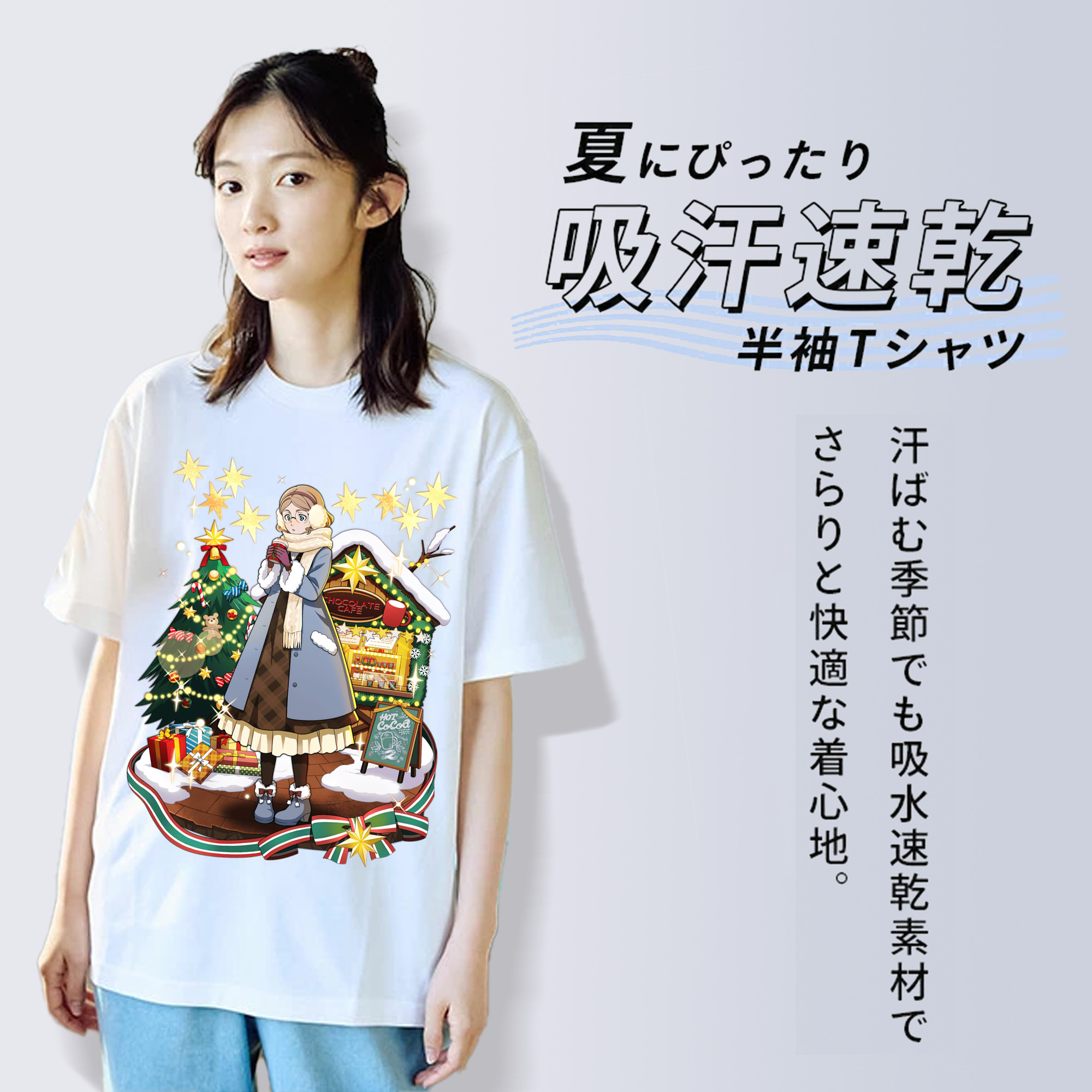 文豪ストレイドッグス Bungo Stray Dogs 綿100％半袖Tシャツ（フロントプリント）