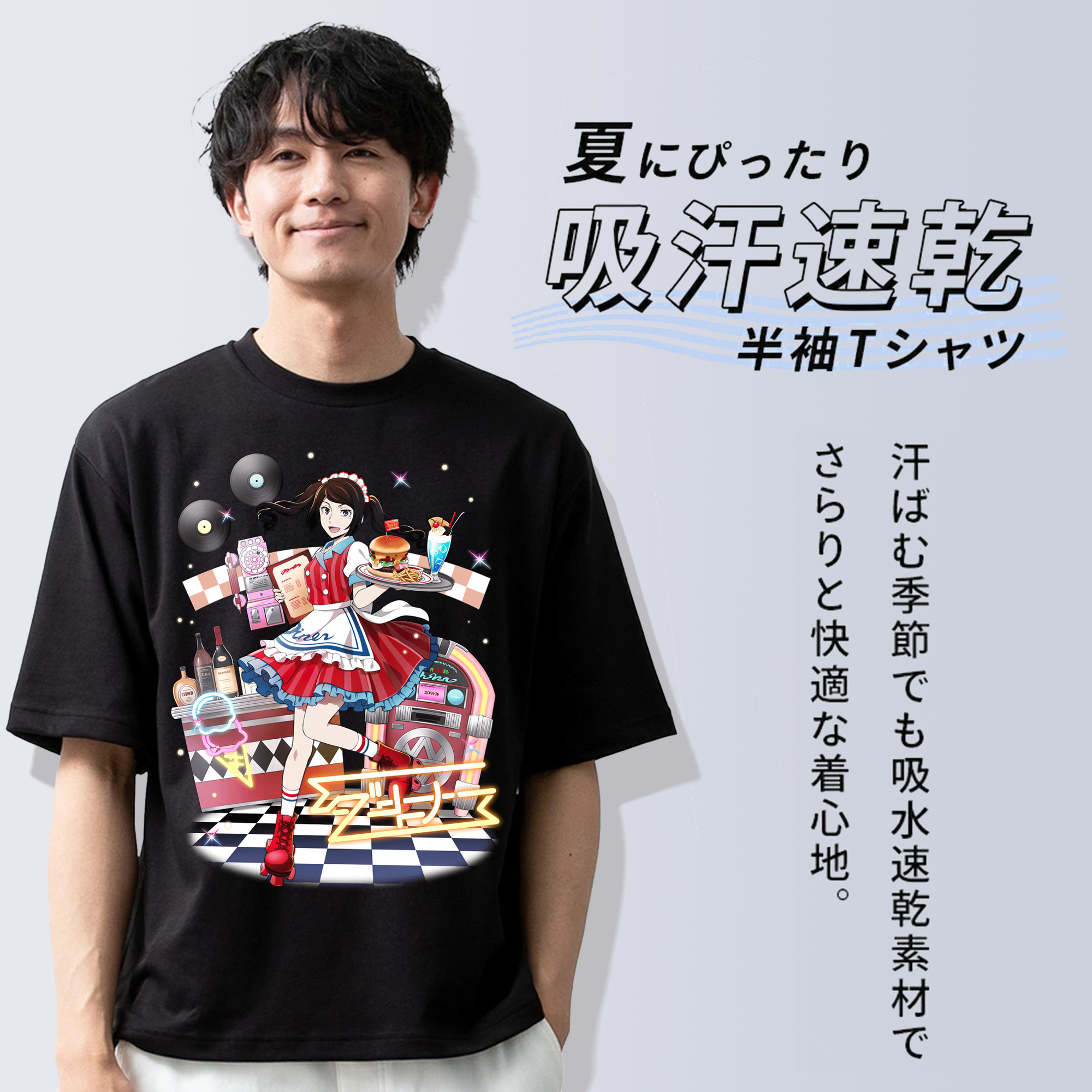 文豪ストレイドッグス Bungo Stray Dogs 綿100％半袖Tシャツ（フロントプリント）