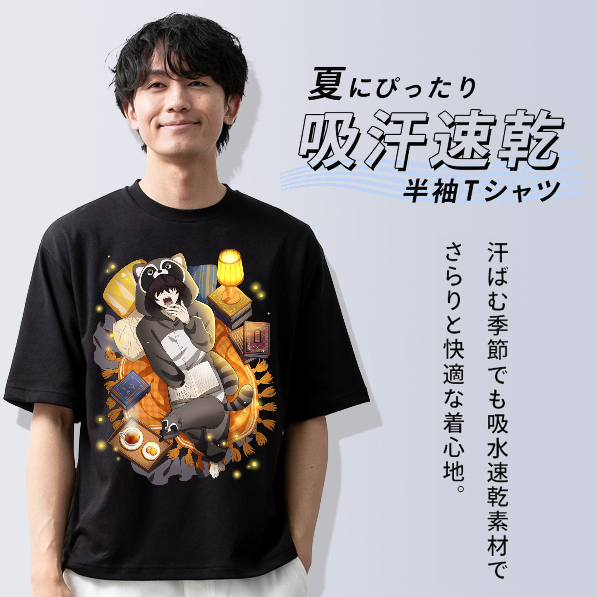 文豪ストレイドッグス Bungo Stray Dogs 綿100％半袖Tシャツ（フロントプリント）