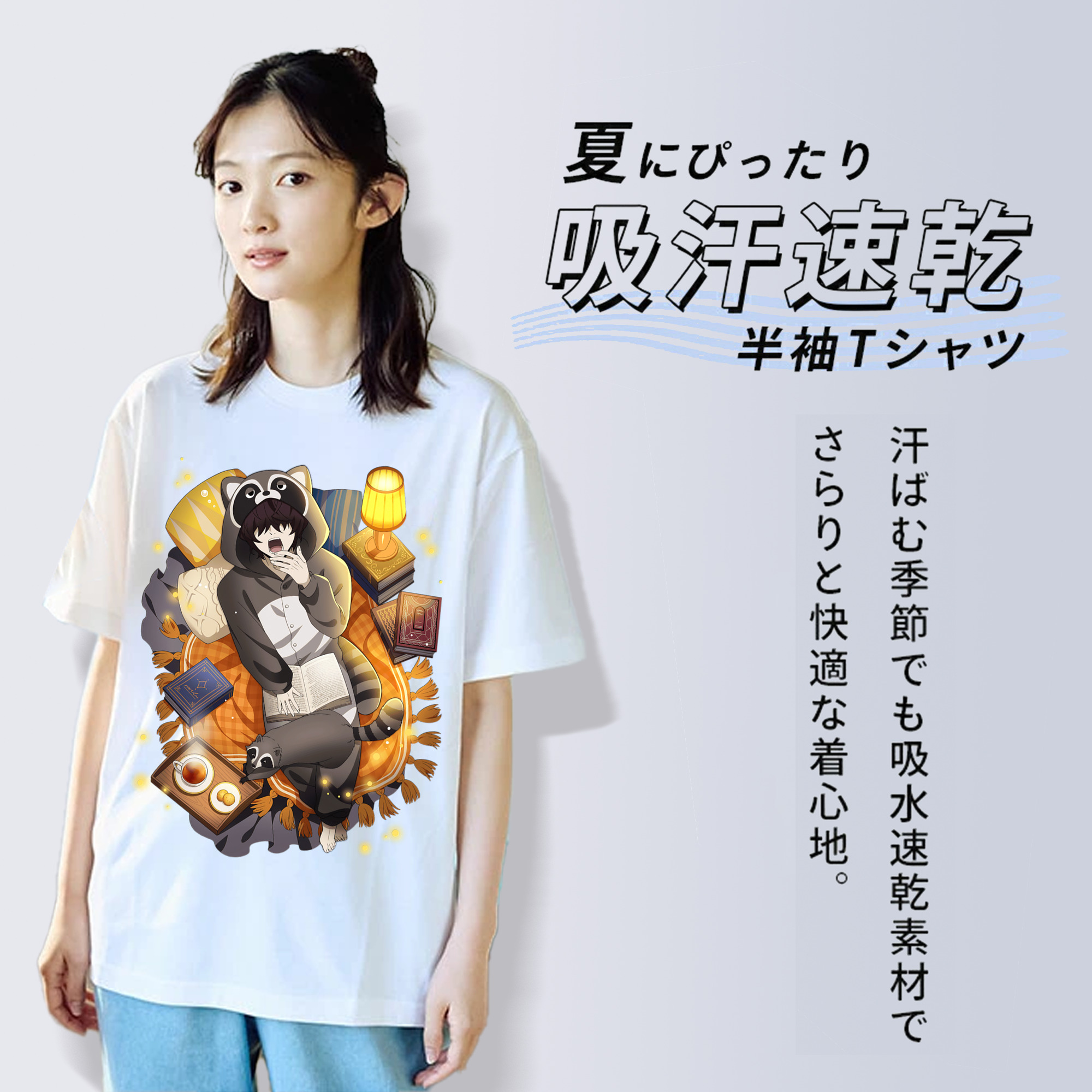 文豪ストレイドッグス Bungo Stray Dogs 綿100％半袖Tシャツ（フロントプリント）