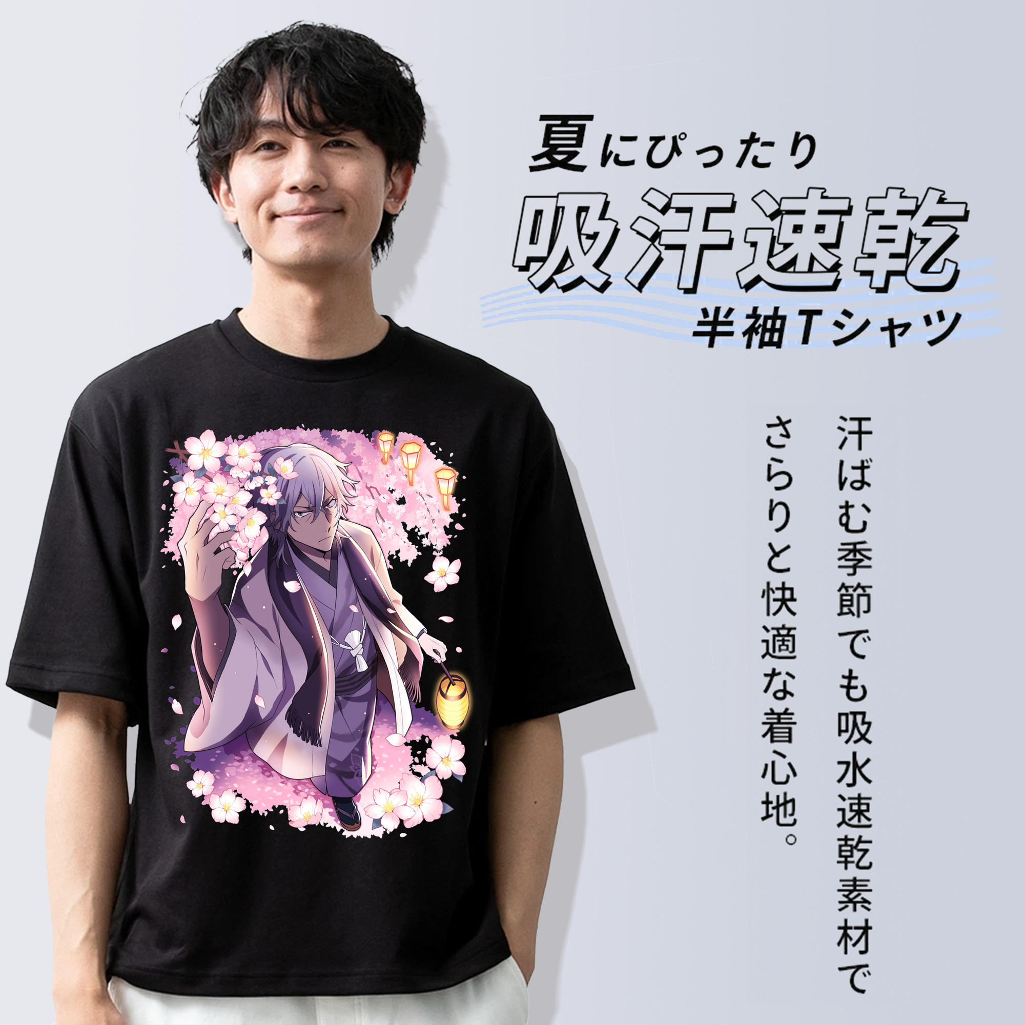 文豪ストレイドッグス Bungo Stray Dogs 綿100％半袖Tシャツ（フロントプリント）