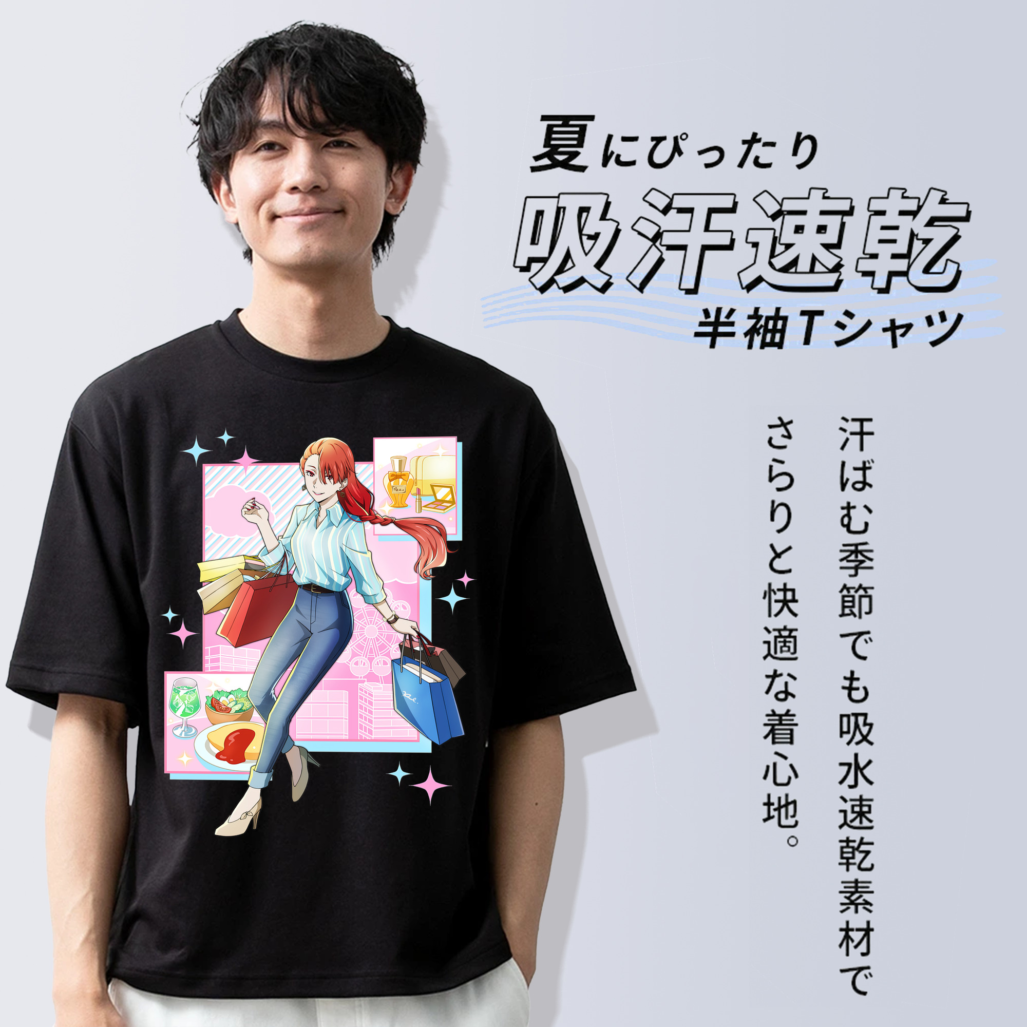 文豪ストレイドッグス Bungo Stray Dogs 綿100％半袖Tシャツ（フロントプリント）