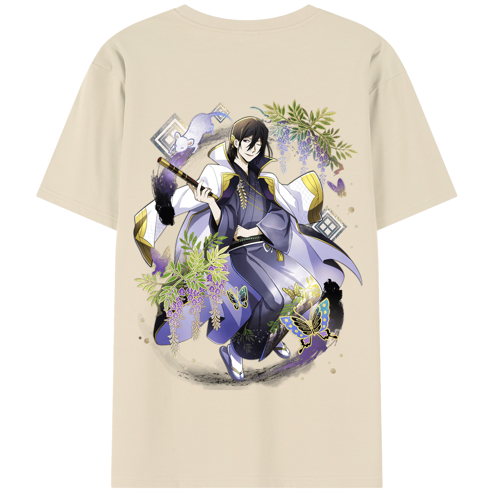 （画像用） 文豪ストレイドッグス Bungo Stray Dogs 綿100％半袖Tシャツ（背面プリント）
