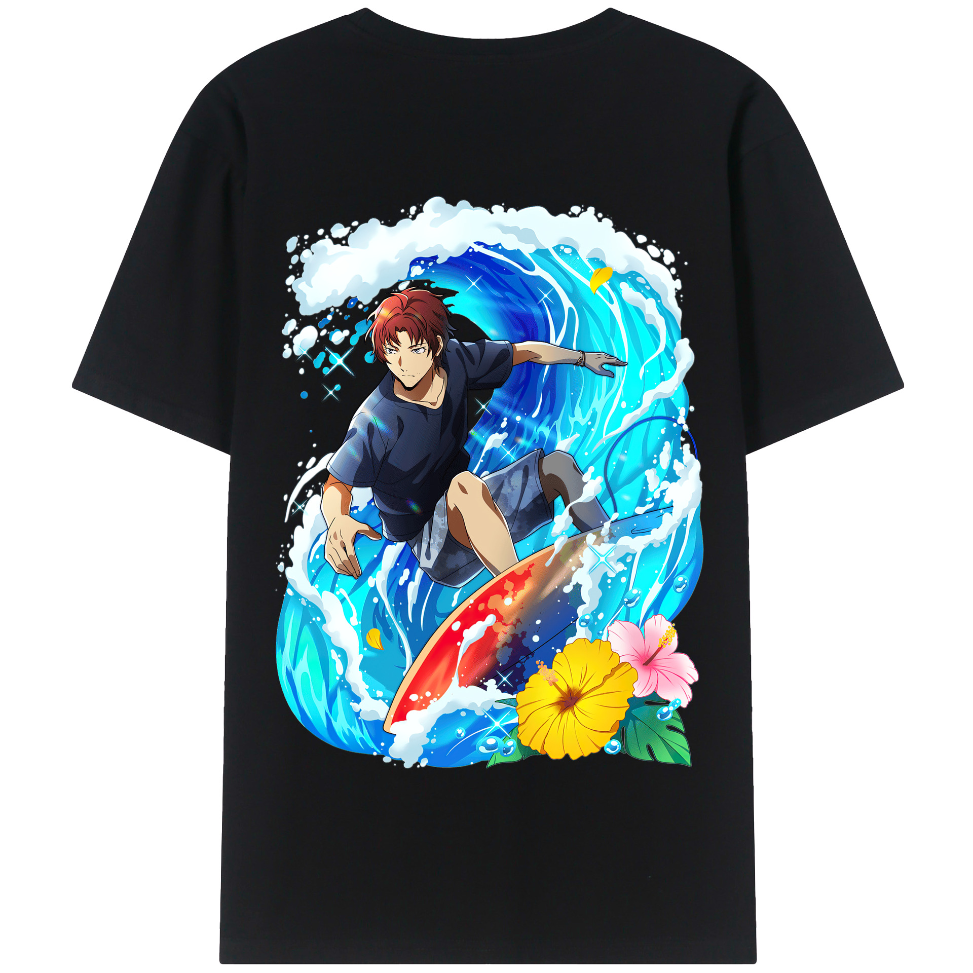 （画像用） 文豪ストレイドッグス Bungo Stray Dogs 綿100％半袖Tシャツ（背面プリント）