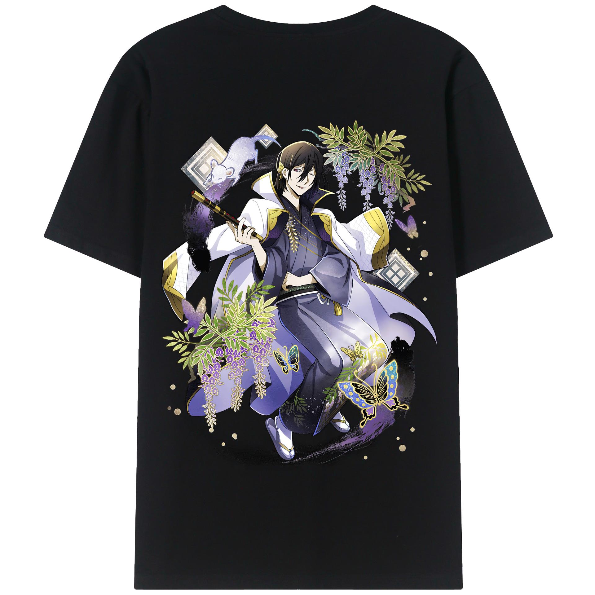 （画像用） 文豪ストレイドッグス Bungo Stray Dogs 綿100％半袖Tシャツ（背面プリント）
