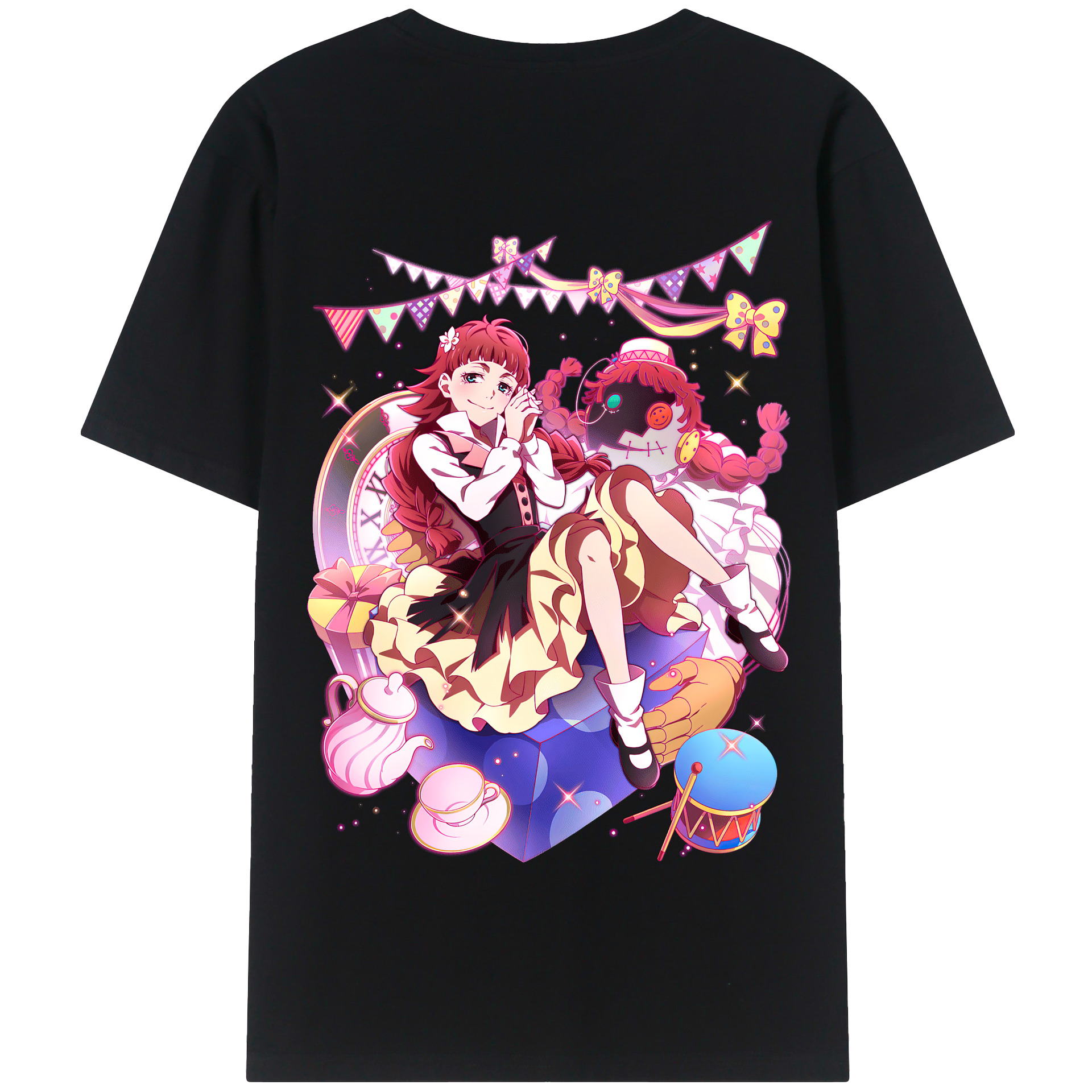 （画像用） 文豪ストレイドッグス Bungo Stray Dogs 綿100％半袖Tシャツ（背面プリント）