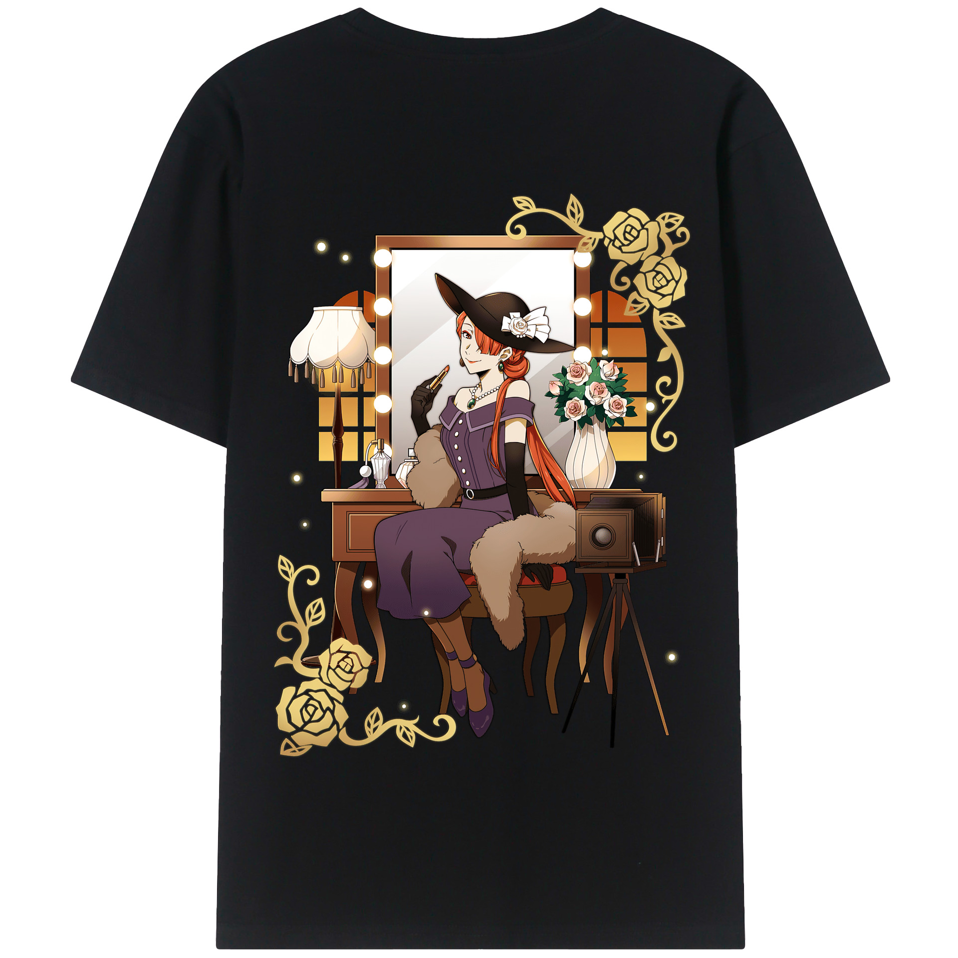 （画像用） 文豪ストレイドッグス Bungo Stray Dogs 綿100％半袖Tシャツ（背面プリント）