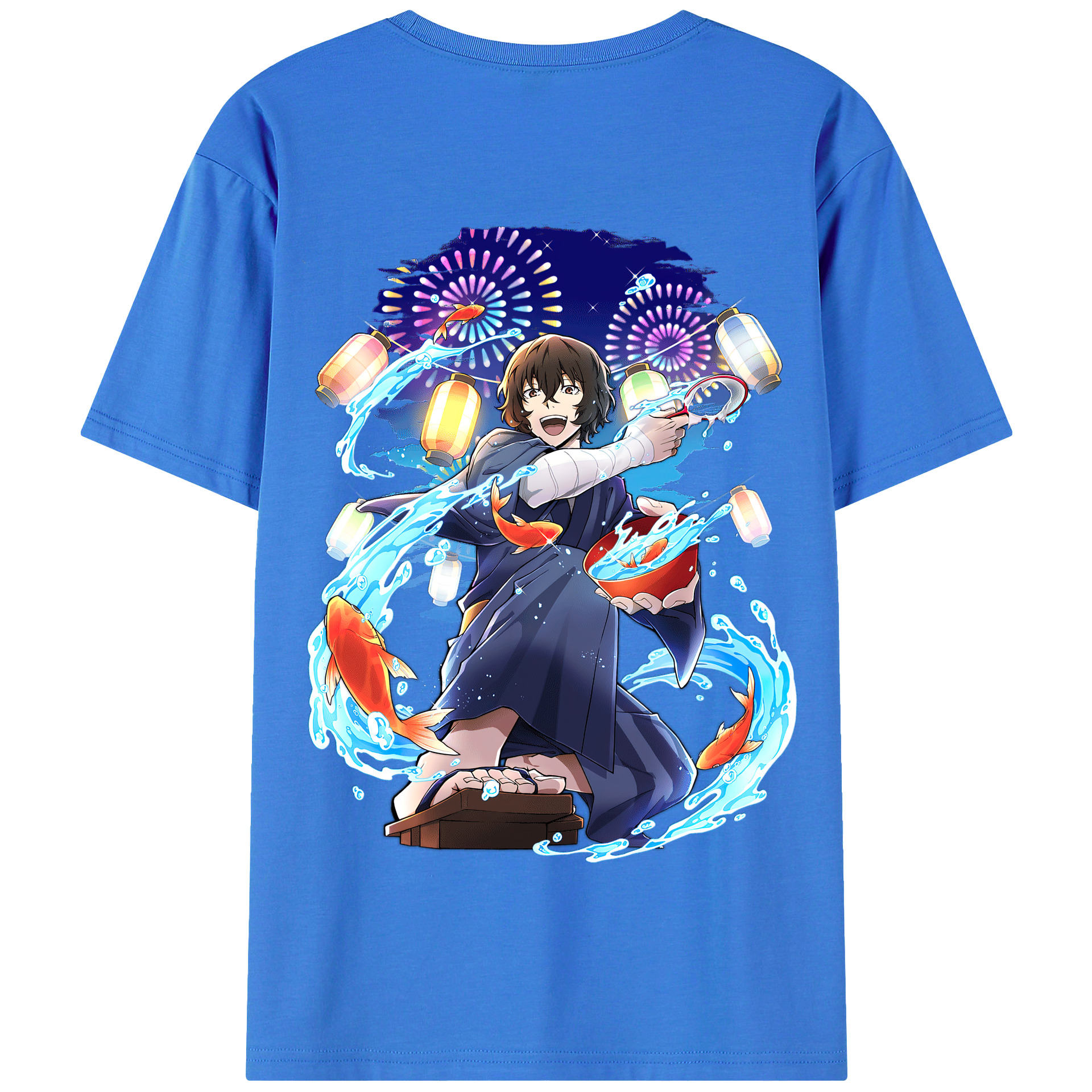 （画像用） 文豪ストレイドッグス Bungo Stray Dogs 綿100％半袖Tシャツ（背面プリント）