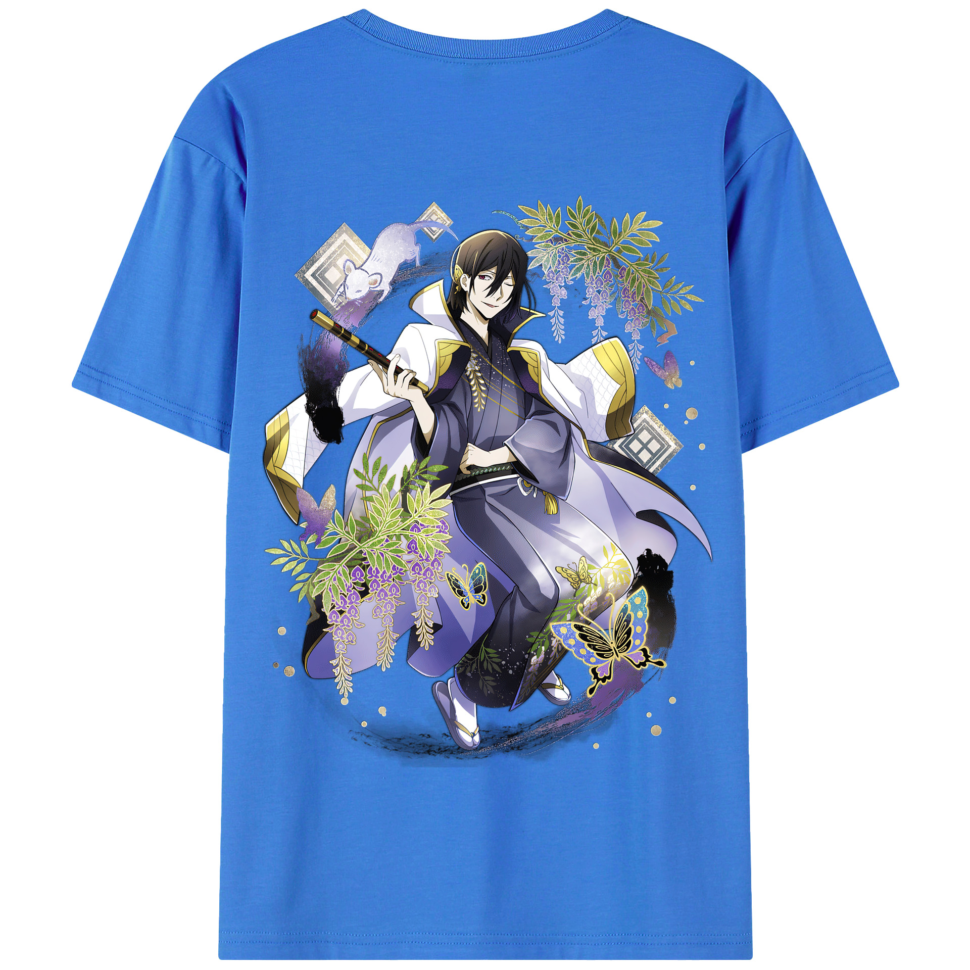 （画像用） 文豪ストレイドッグス Bungo Stray Dogs 綿100％半袖Tシャツ（背面プリント）