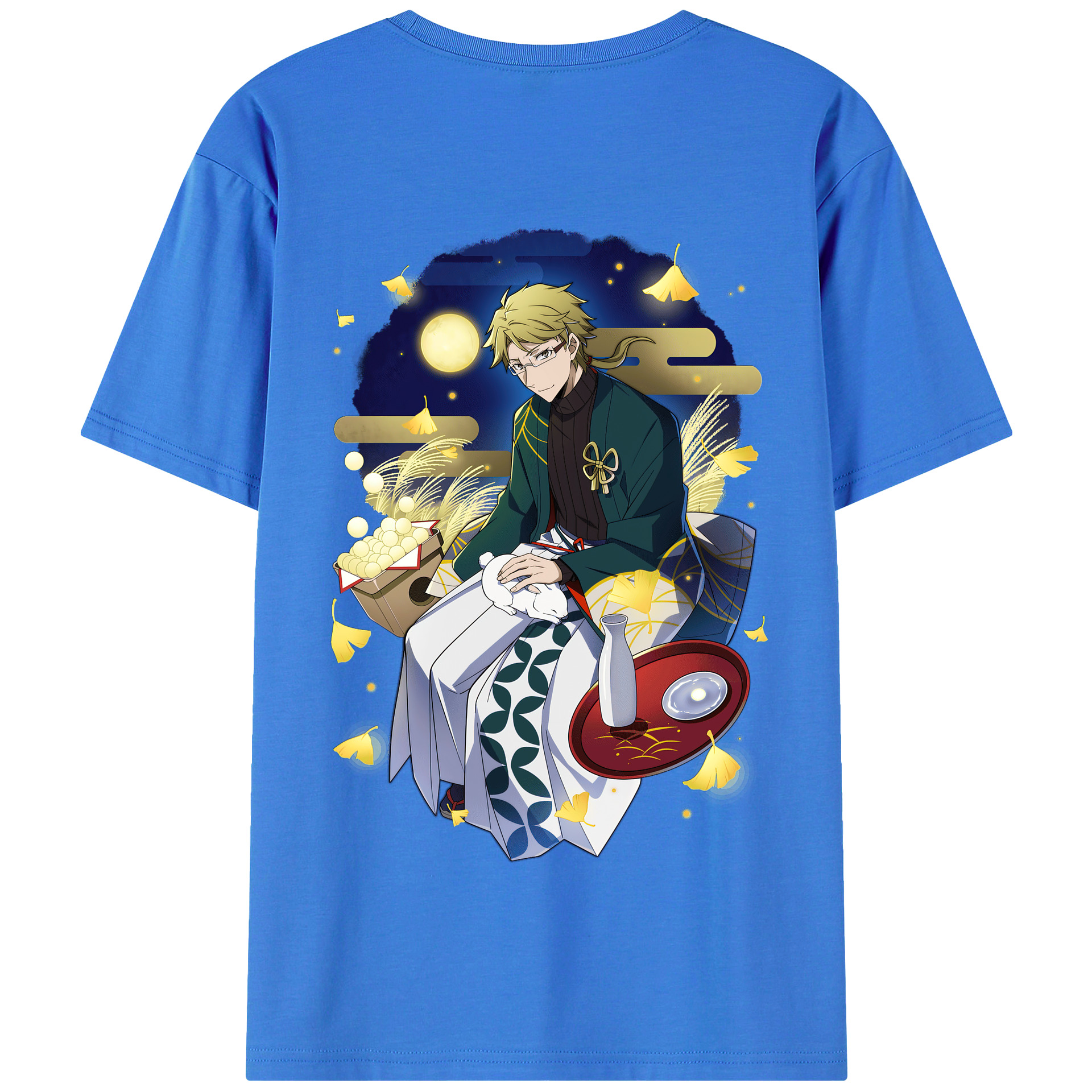 （画像用） 文豪ストレイドッグス Bungo Stray Dogs 綿100％半袖Tシャツ（背面プリント）