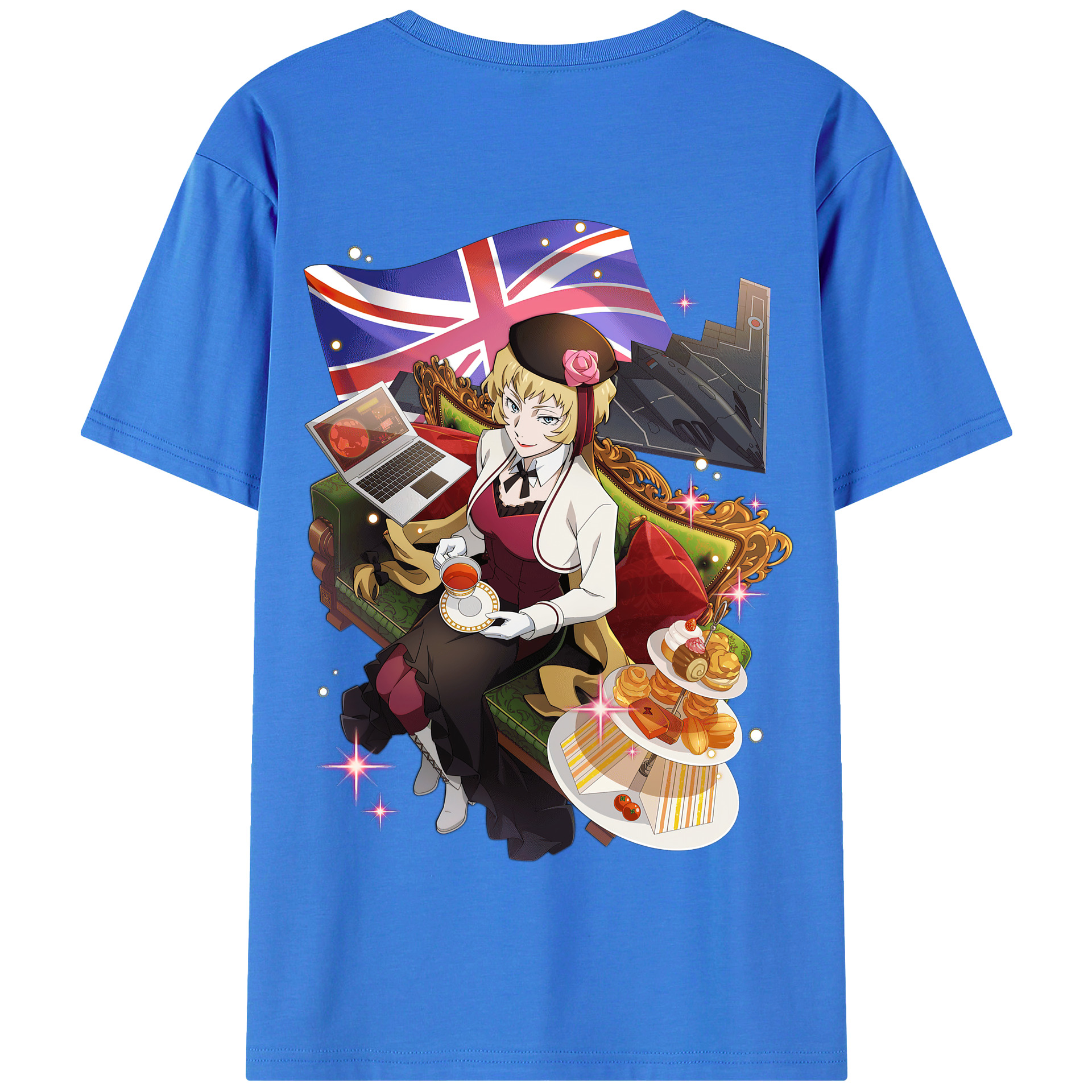 （画像用） 文豪ストレイドッグス Bungo Stray Dogs 綿100％半袖Tシャツ（背面プリント）