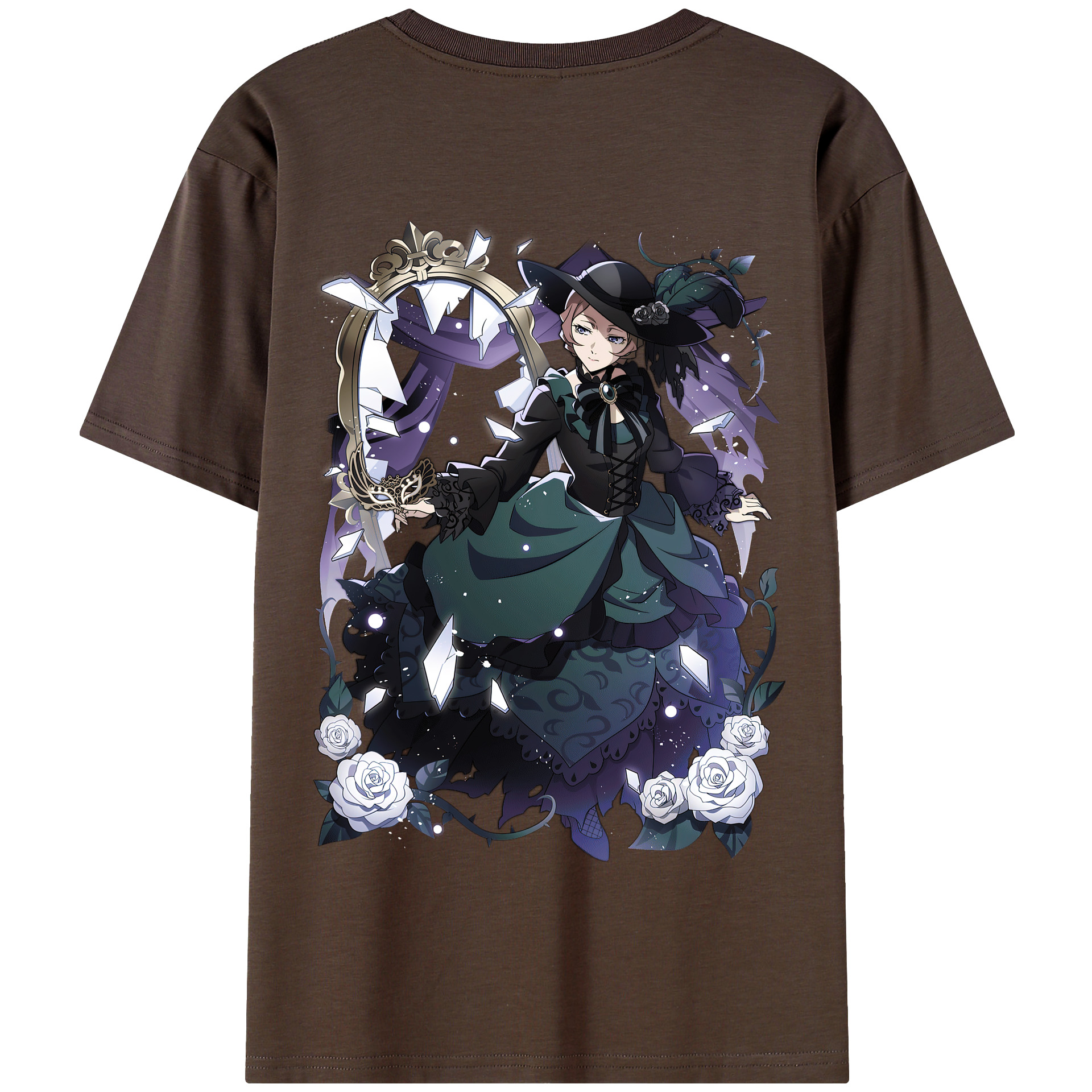 （画像用） 文豪ストレイドッグス Bungo Stray Dogs 綿100％半袖Tシャツ（背面プリント）
