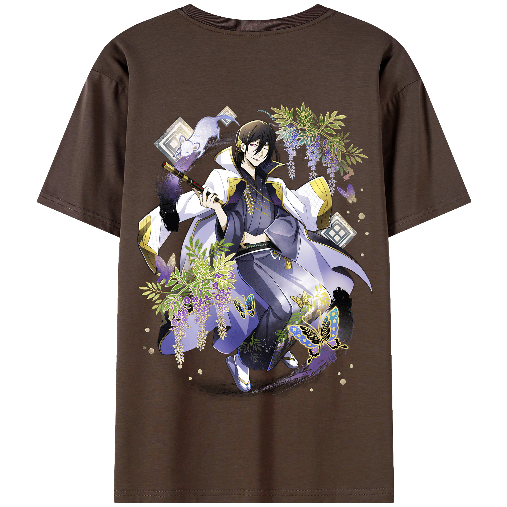 （画像用） 文豪ストレイドッグス Bungo Stray Dogs 綿100％半袖Tシャツ（背面プリント）