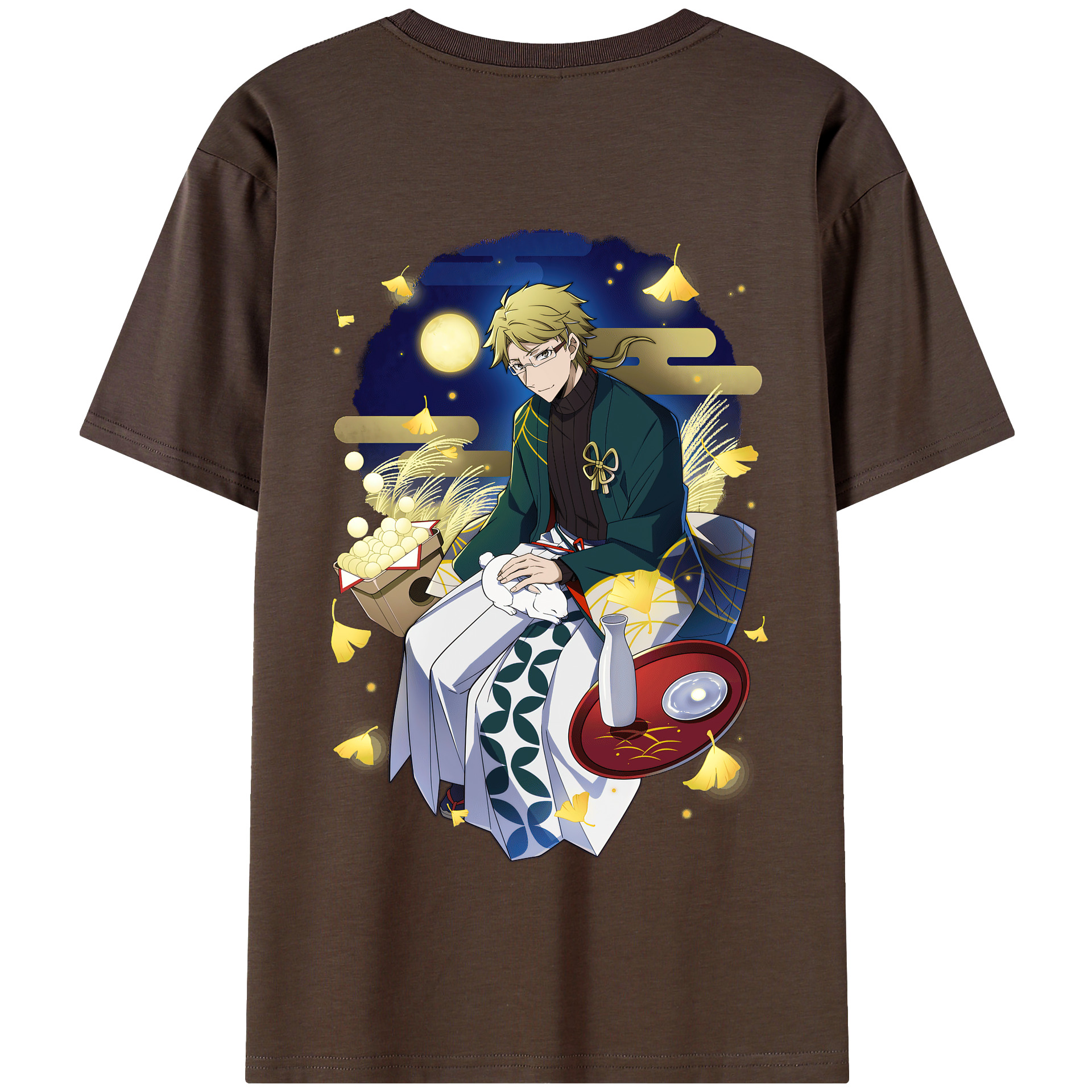 （画像用） 文豪ストレイドッグス Bungo Stray Dogs 綿100％半袖Tシャツ（背面プリント）