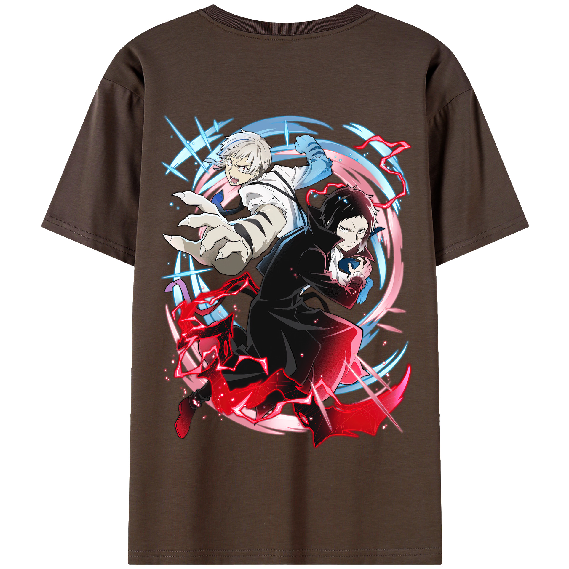 （画像用） 文豪ストレイドッグス Bungo Stray Dogs 綿100％半袖Tシャツ（背面プリント）
