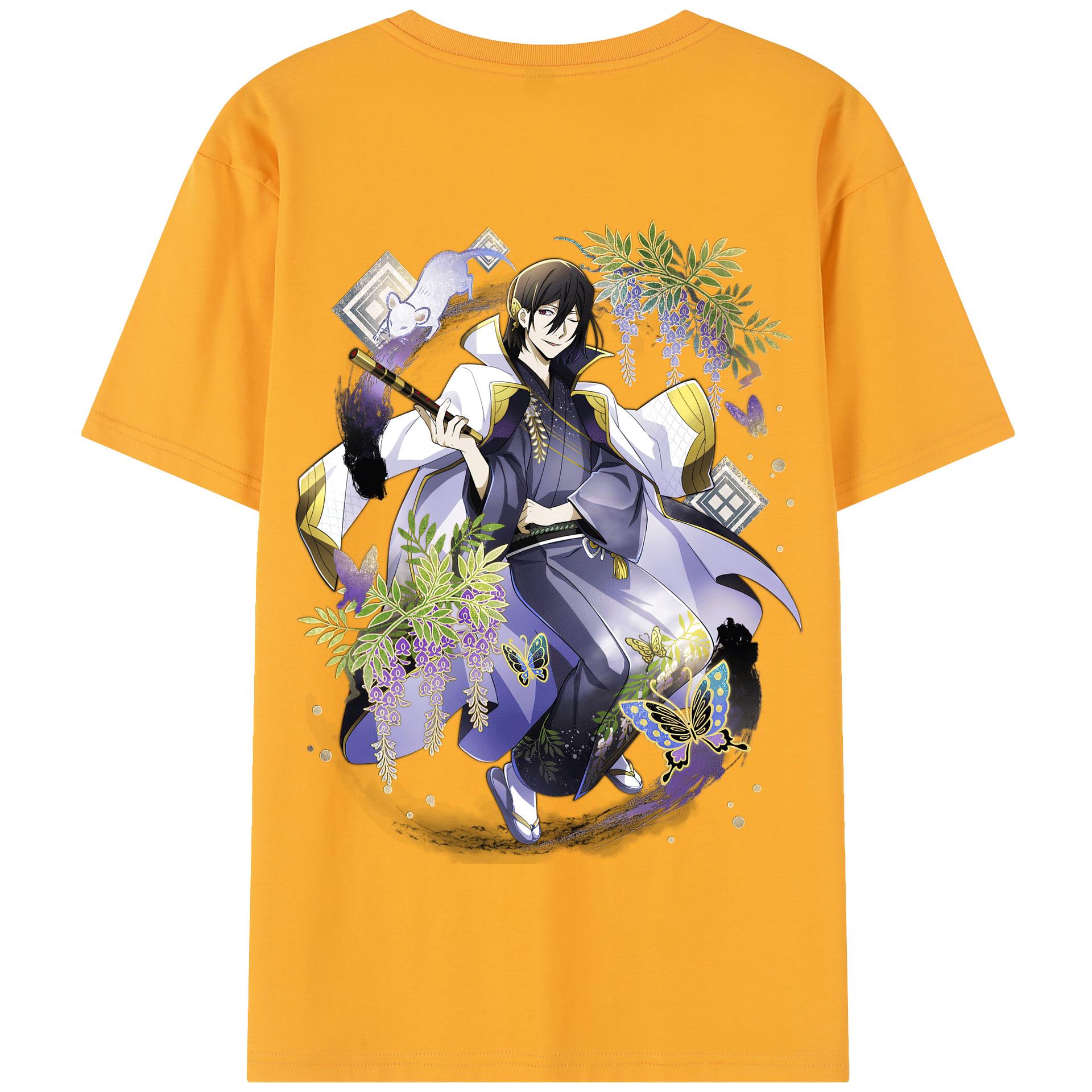 （画像用） 文豪ストレイドッグス Bungo Stray Dogs 綿100％半袖Tシャツ（背面プリント）